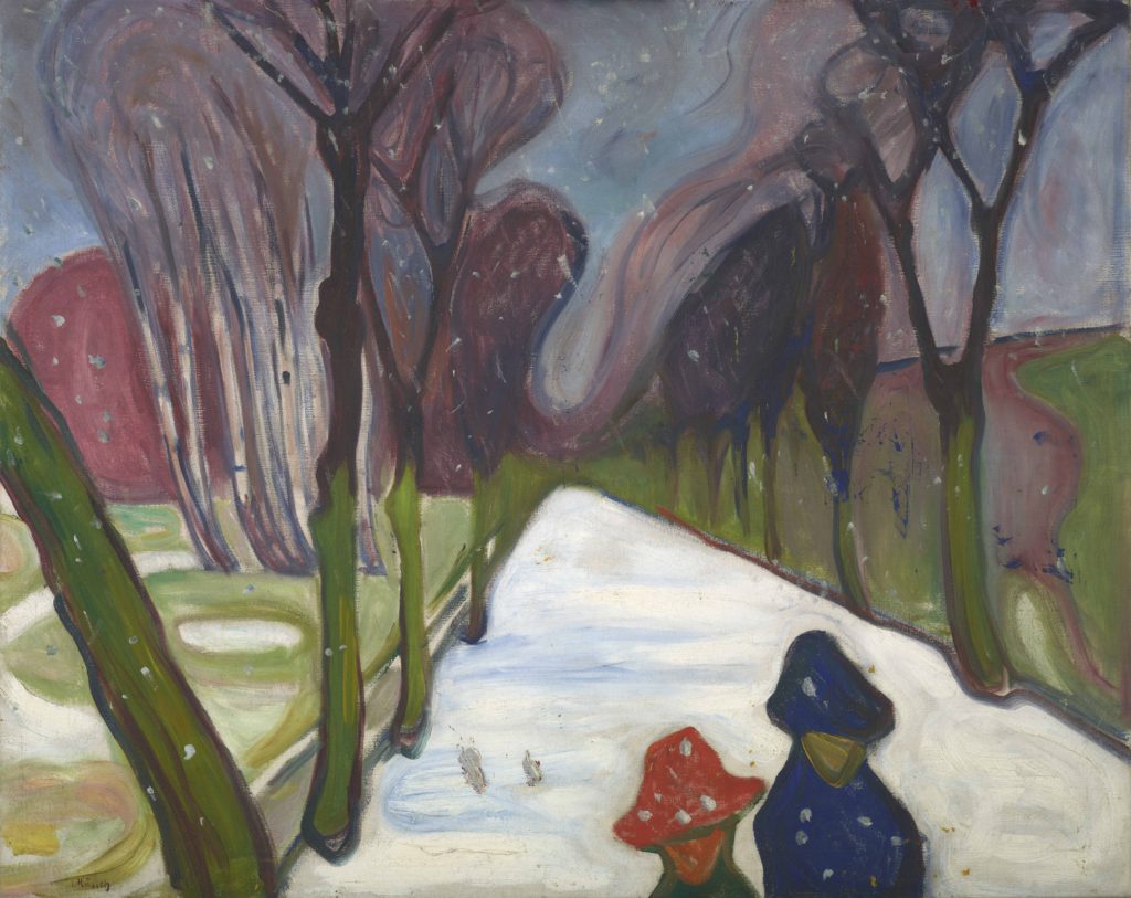 Edvard Munch, Neige fraîche sur l'avenue, 1906