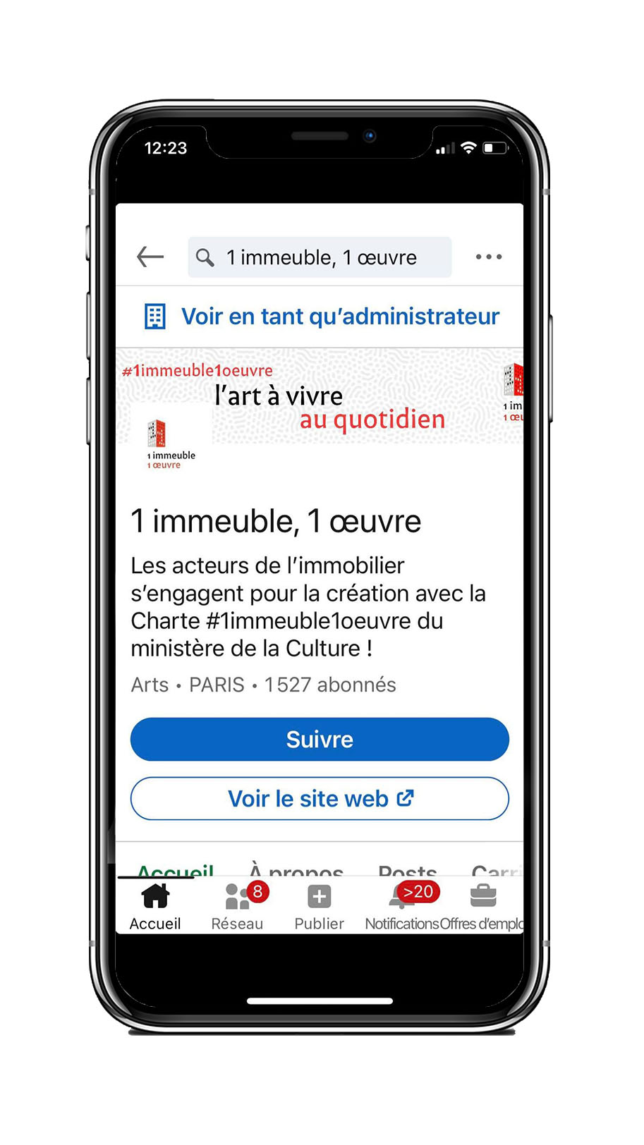 1 Immeuble 1 Oeuvre compte Instagram THE FARM PARIS