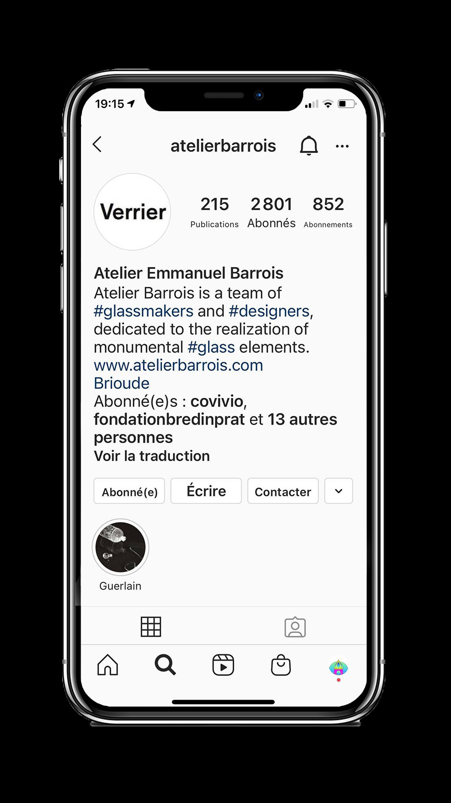 Atelier Emmanuel Barrois compte Instagram THE FARM Paris