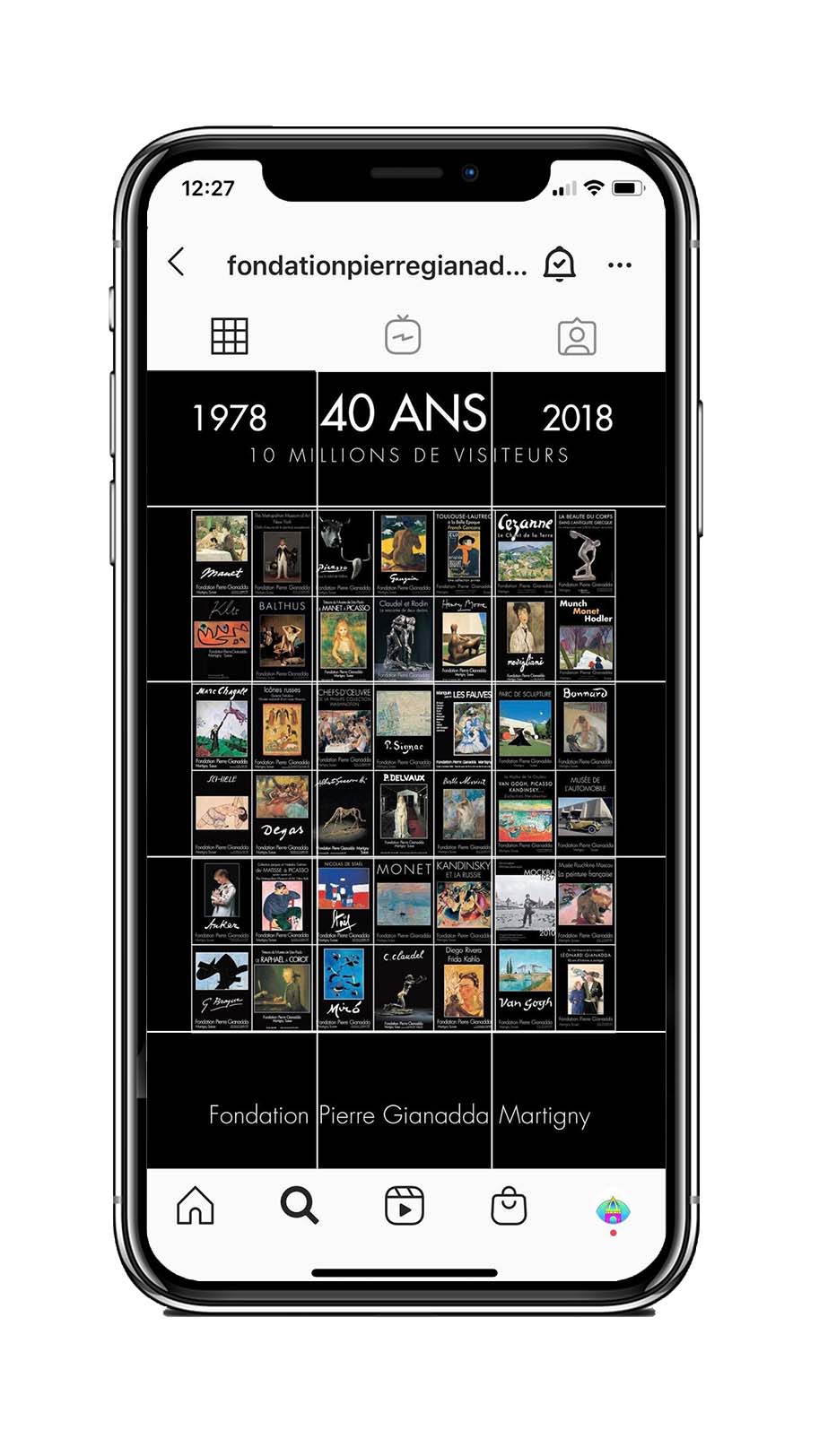 Fondation Pierre Gianadda compte Instagram THE FARM