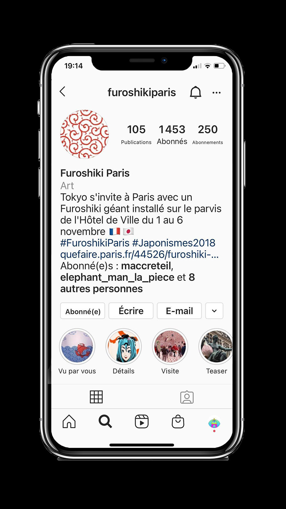 Furoshiki Paris compte instagram THE FARM PARIS