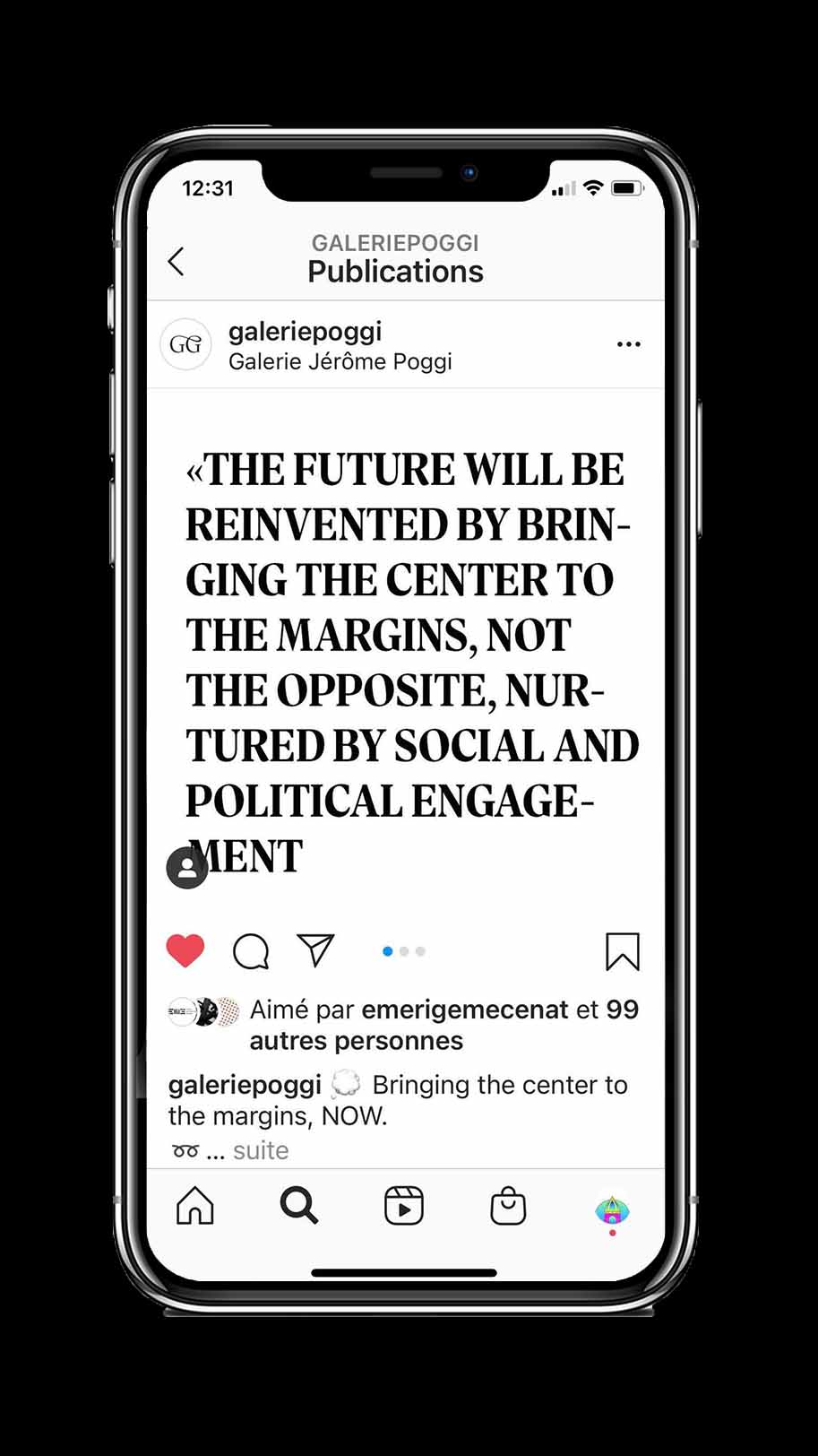 Galerie Jerome Poggi compte Instagram