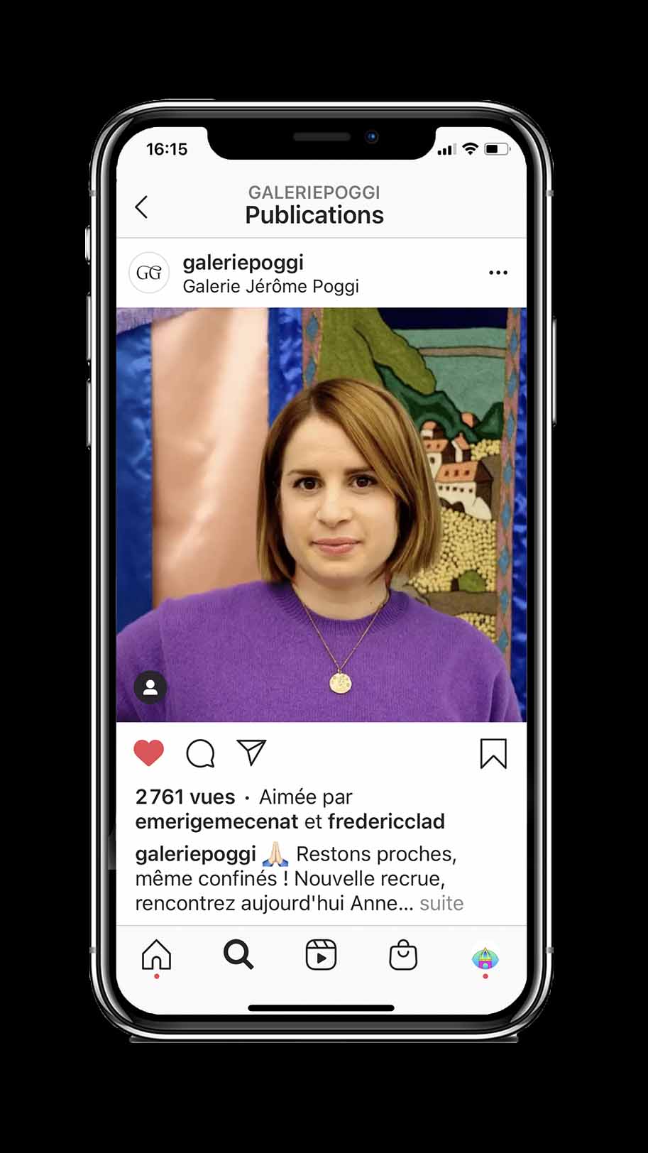 Galerie Jerome Poggi compte Instagram