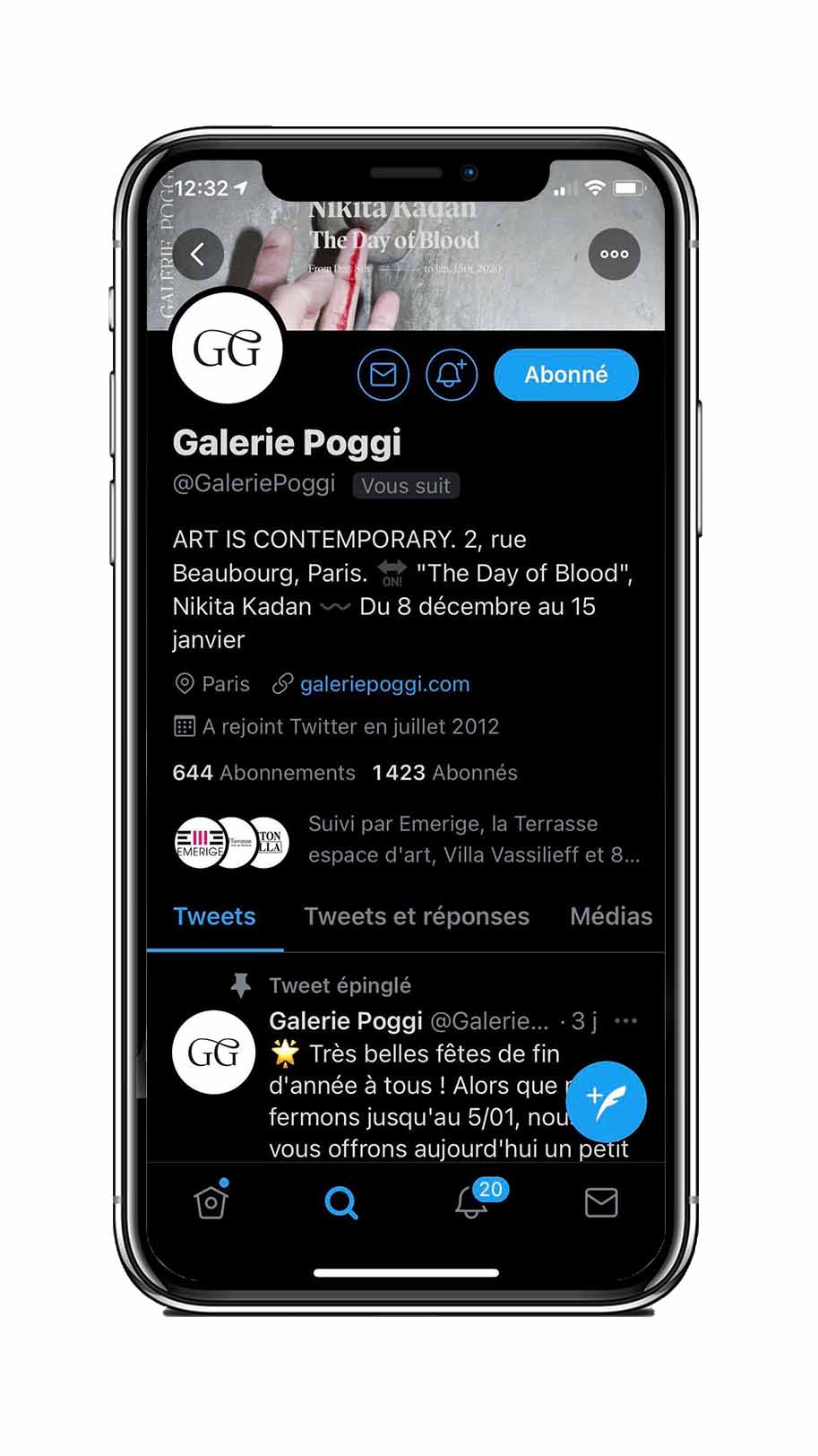 Galerie Jerome Poggi compte Instagram