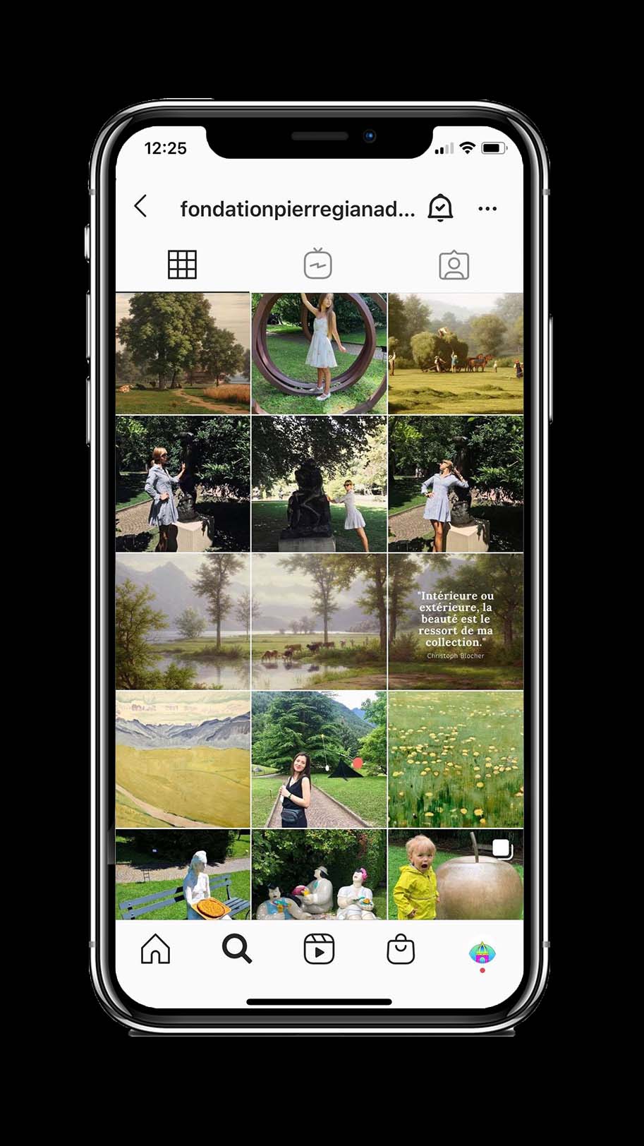 Fondation Pierre Gianadda compte Instagram THE FARM