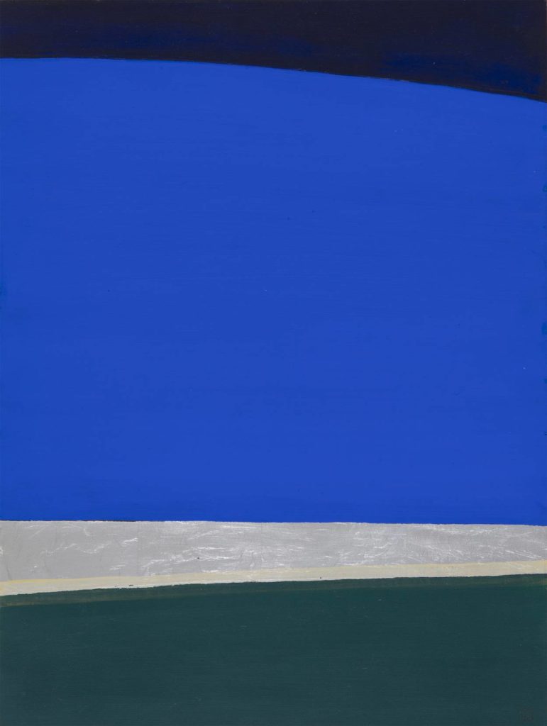 Anna-Eva Bergman, N°5 Paysage vert et bleu-1970-80 x 60 cm, Courtesy - Galerie Poggi