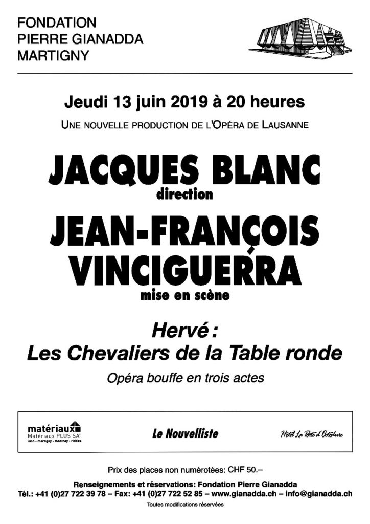 Fondation Pierre Gianadda affiche Jacques Blanc, Jean-François Vinciguerra