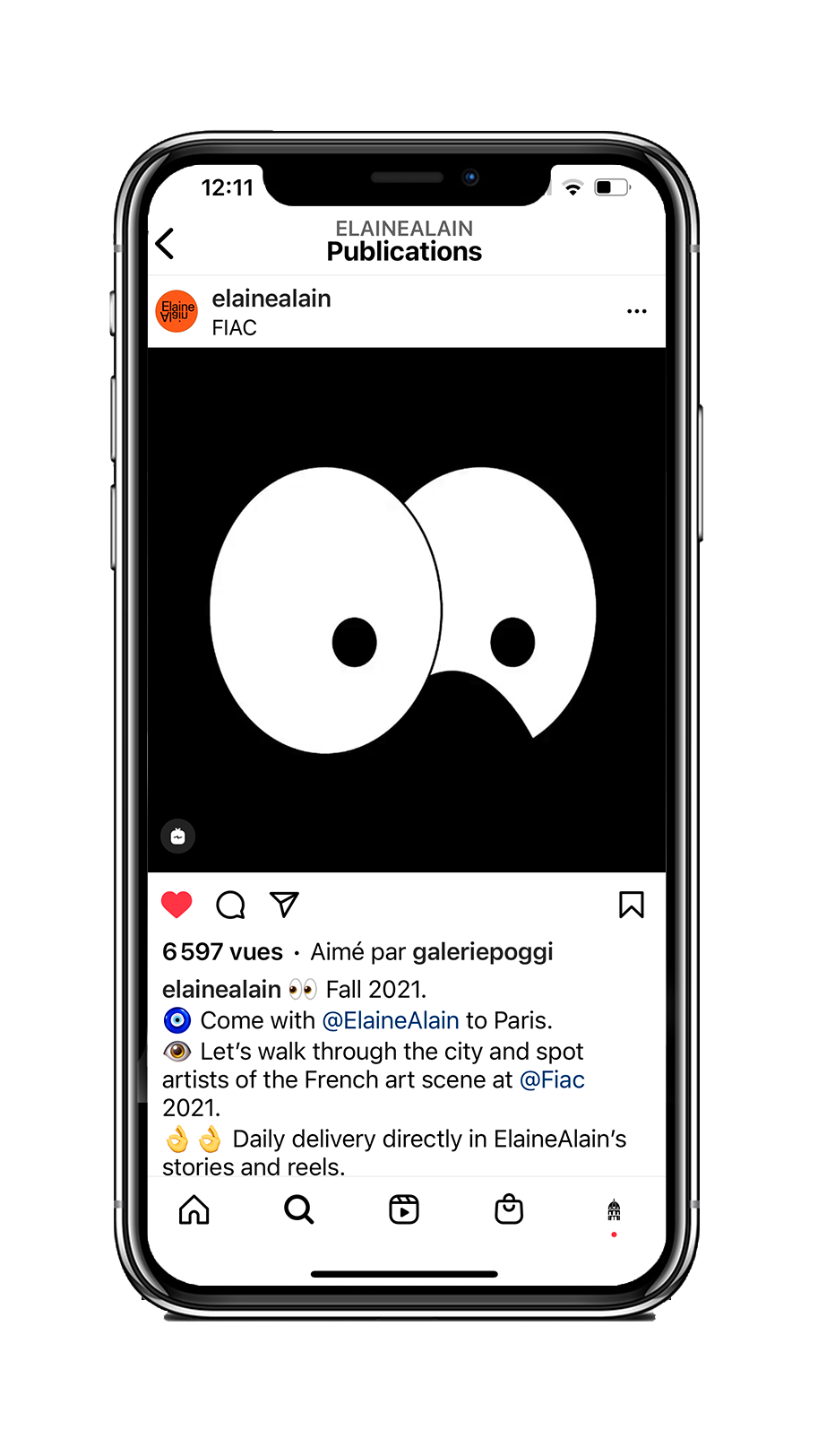 ElaineAlain publication compte instagram