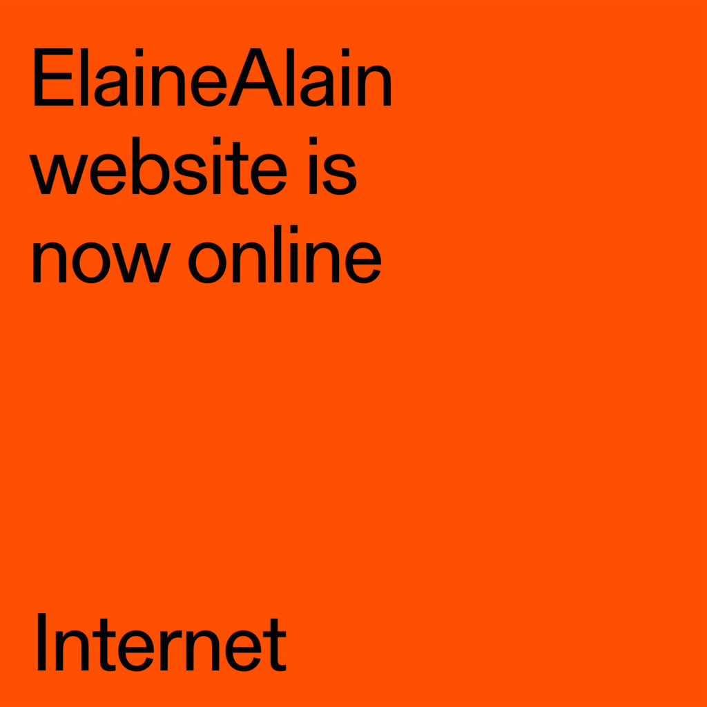 ElaineAlain, Nouveau site web