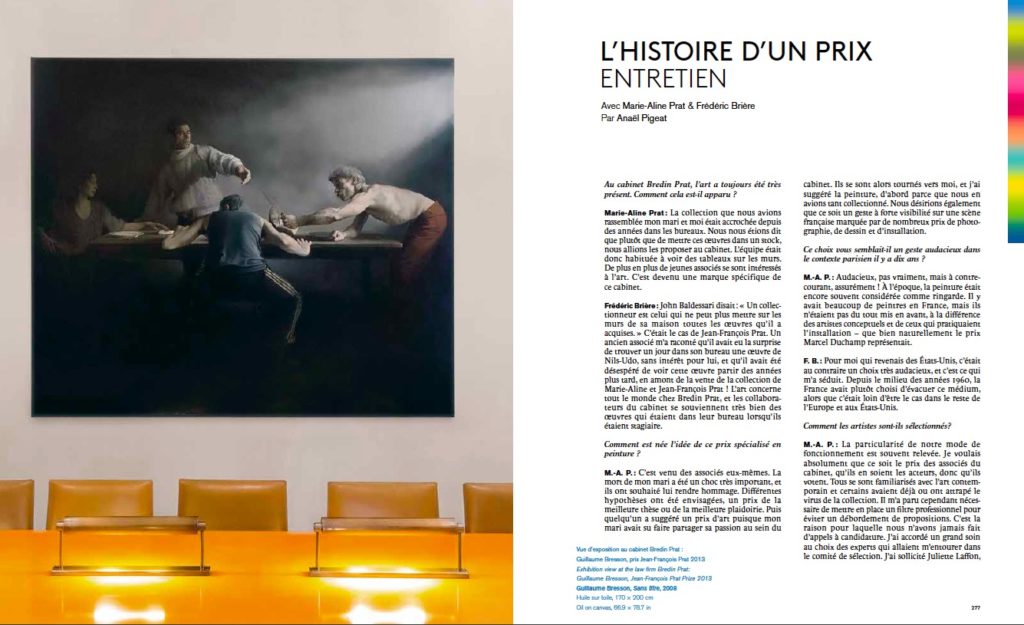 Prix Jean-François Prat, Livre Effervescence de la peinture dans l'art contemporain, Flammarion, 2021