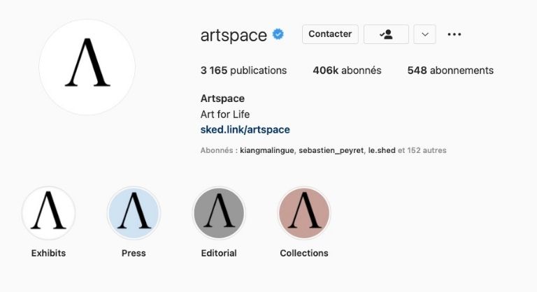 Benchmark Artspace Instagram