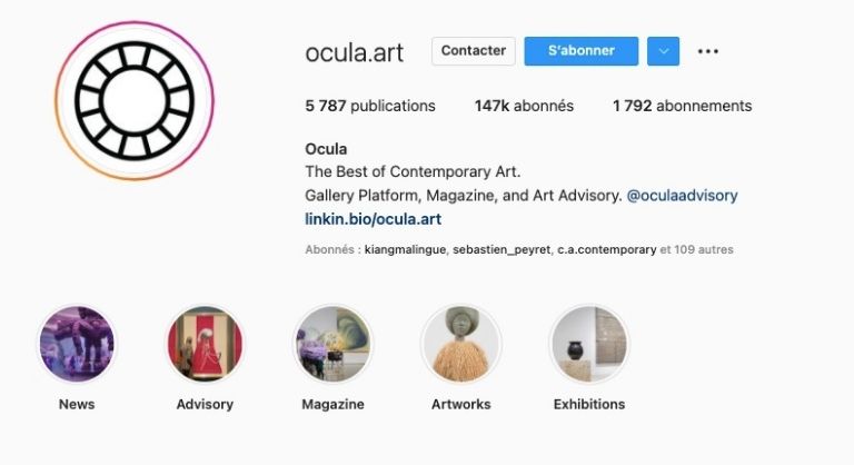 Benchmark Ocula Instagram