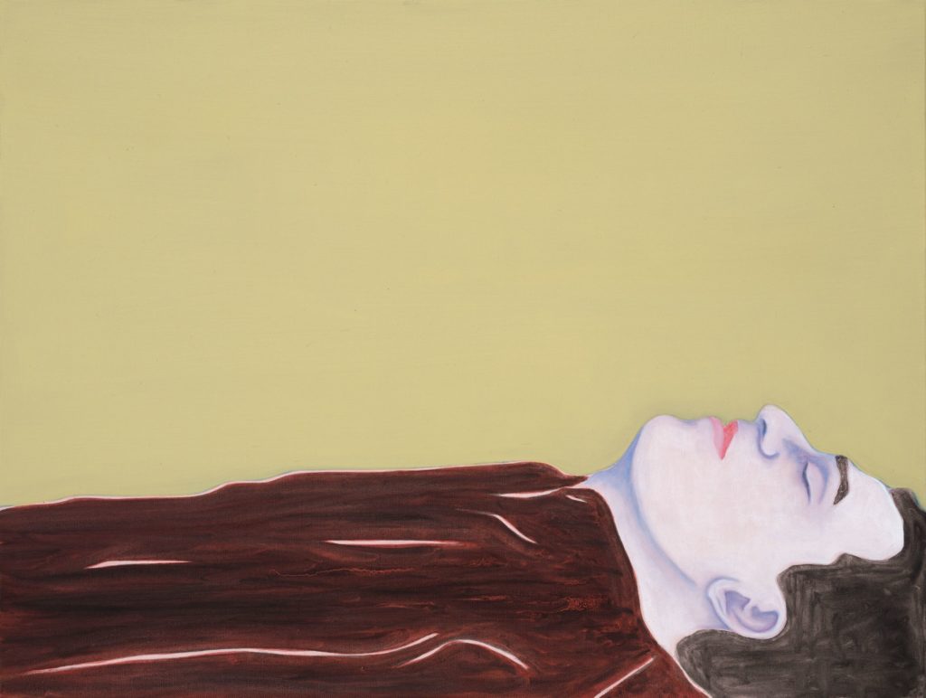 Djamel Tatah, Sans titre (Inv. 16031), 2016. Signé, titré et daté au dos, huile et cire sur toile, 60 x 80 cm. Courtesy Galerie Poggi, Paris