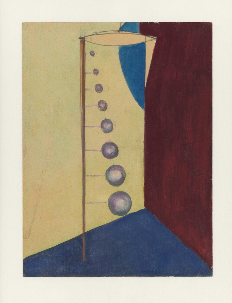 Emanuel Proweller, Huit boules sur un cylindre, 1949