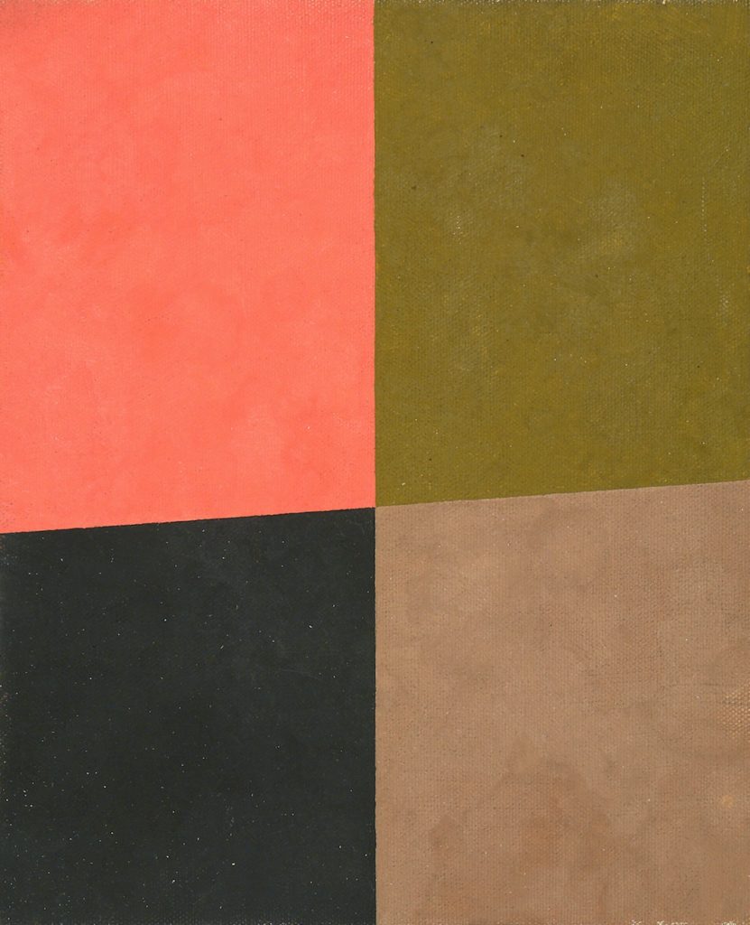 Emanuel Proweller, Fenêtre rose vert noir brun, 1960