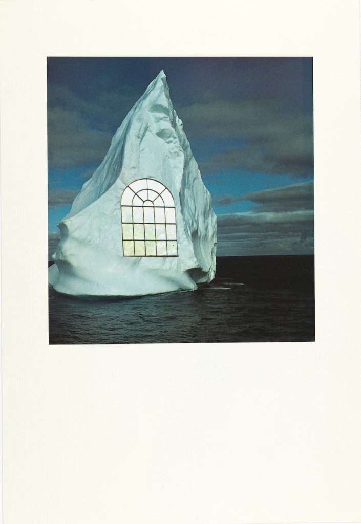 Tomi Ungerer, Sans titre. Collage sur papier cartonné blanc, 40,5 x 28 cm