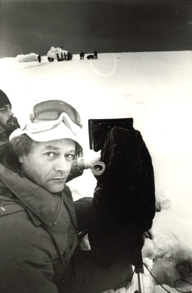 Tournage en Sibérie pour le film Un Prisonnier de la terre de John Berry 1993 © Nikolai Gnisyuk