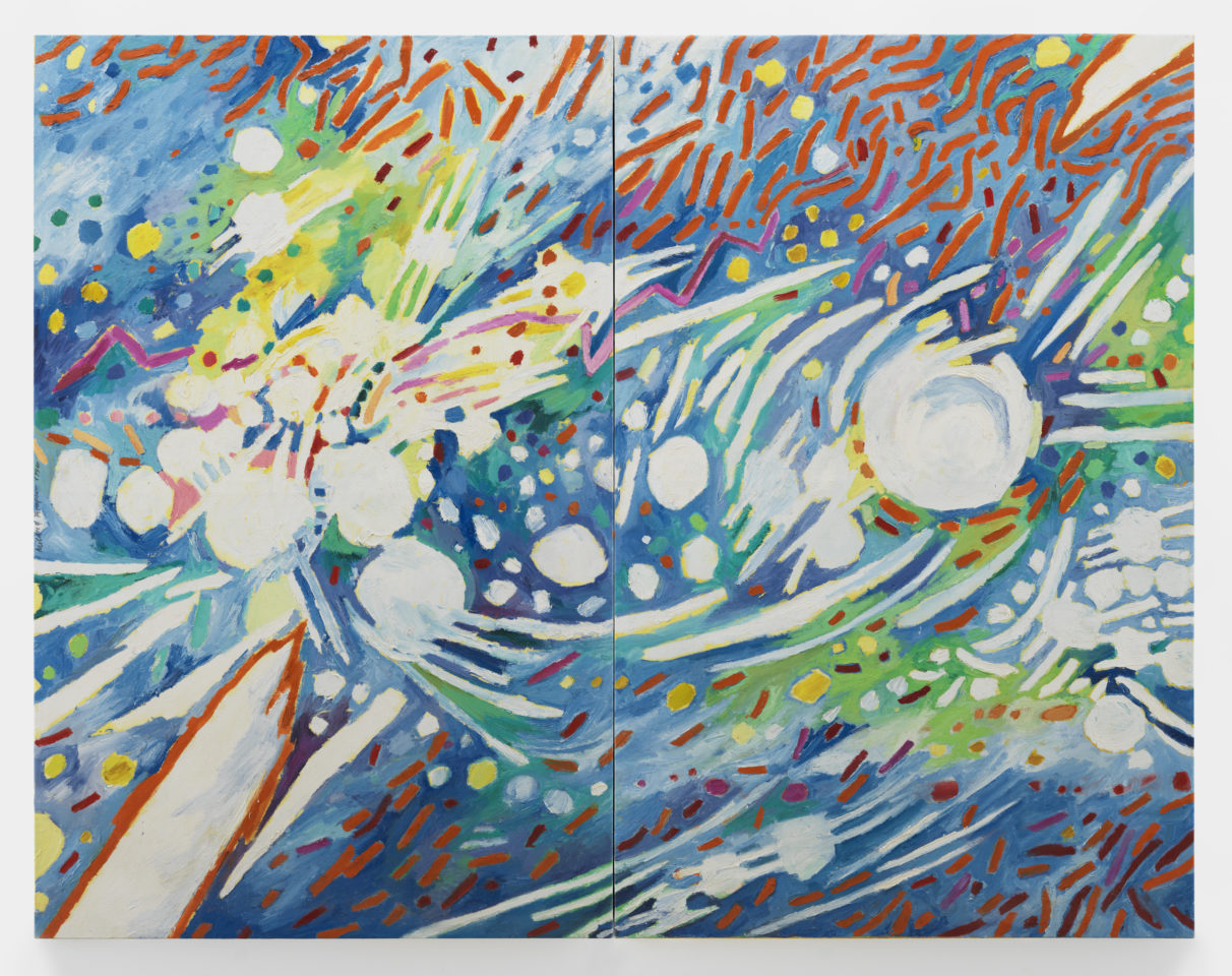 Mildred Thompson, Radiation Explorations 8, 1994, Huile sur toile, 222,5 x 279,5 cm W24786, © Mildred Thompson : Courtesy Galerie Lelong & Co.