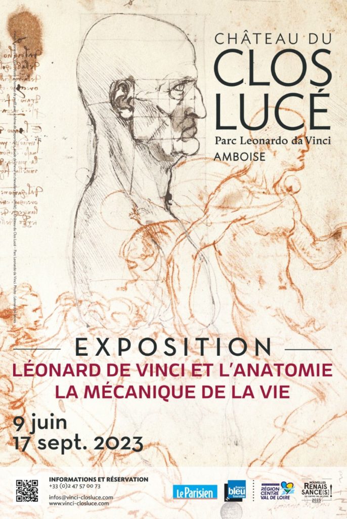 Clos Lucé, Exposition « Léonard de Vinci et l'anatomie, la mécanique de la vie », Affiche