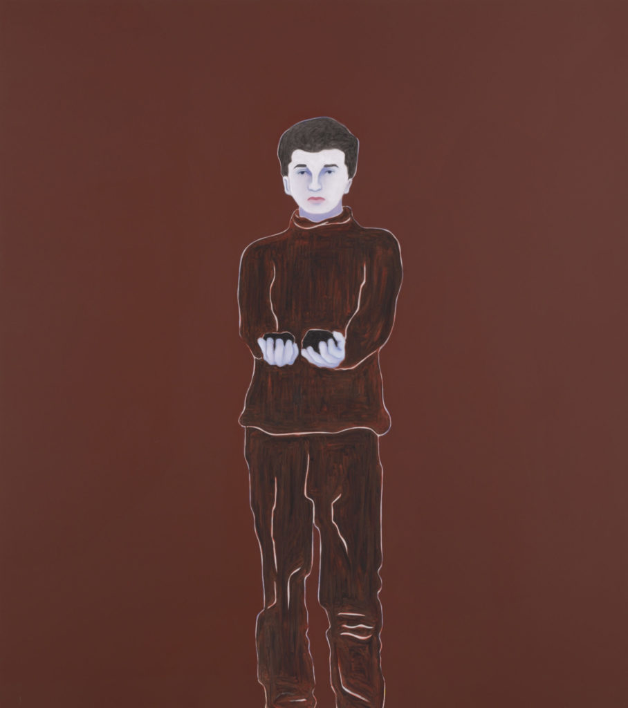 Djamel Tatah, Sans Titre (Inv. 16002), 2016, Oil painting and wax on canvas, 180 x 160 cm - Courtesy Galerie Poggi, Paris, Enquire