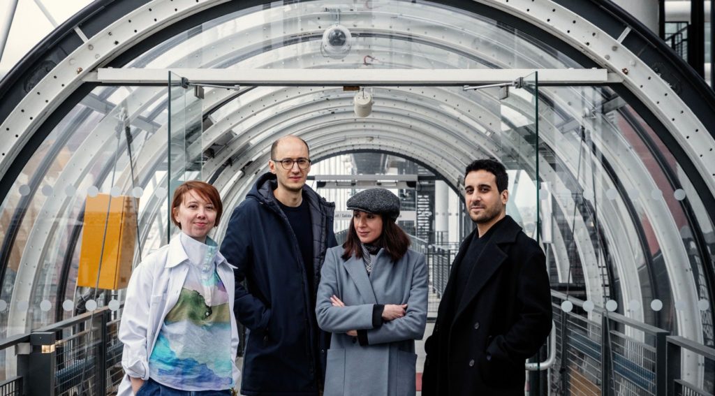 ADIAF, les quatre artistes nommés au Prix Marcel Duchamp 2023, Bertille Bak, Bouchra Khalili, Tarik Kiswanson, Massinissa SelmaniI © Julie Ansiau