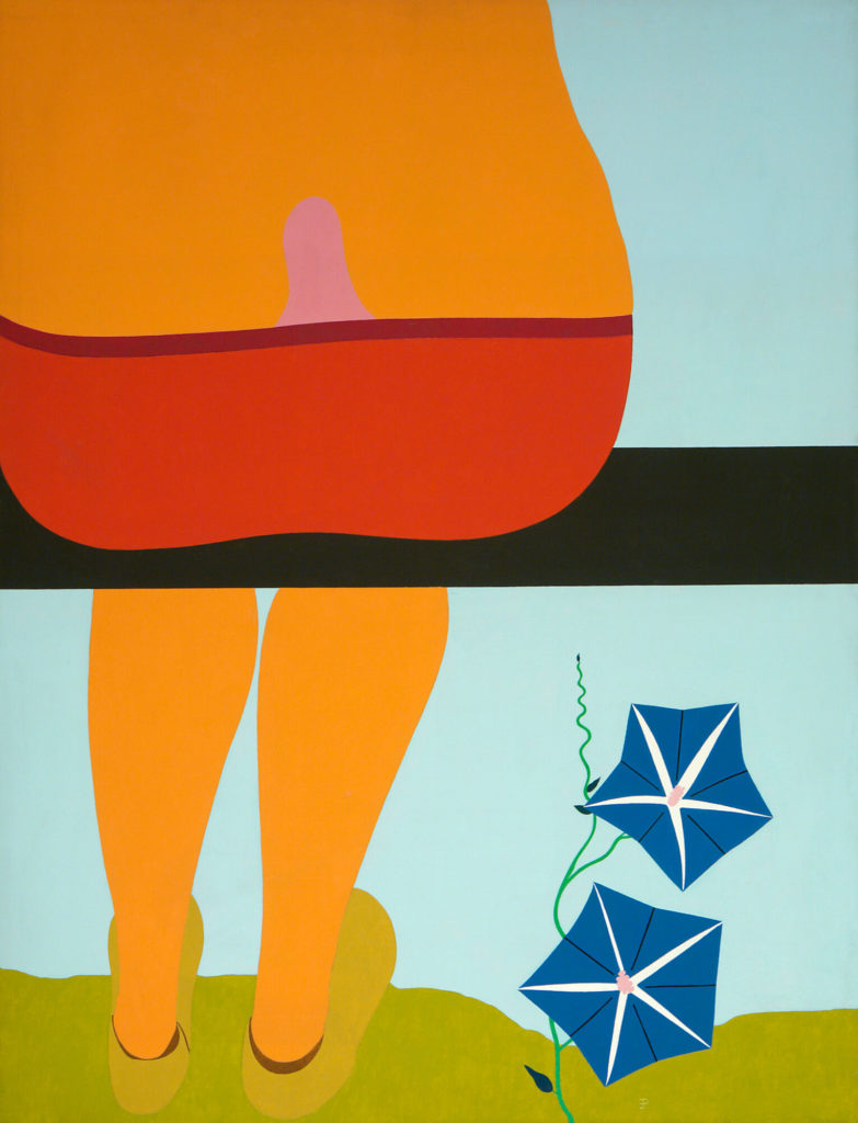 Emanuel Proweller, Fesses sur le banc et volubilis, 1970