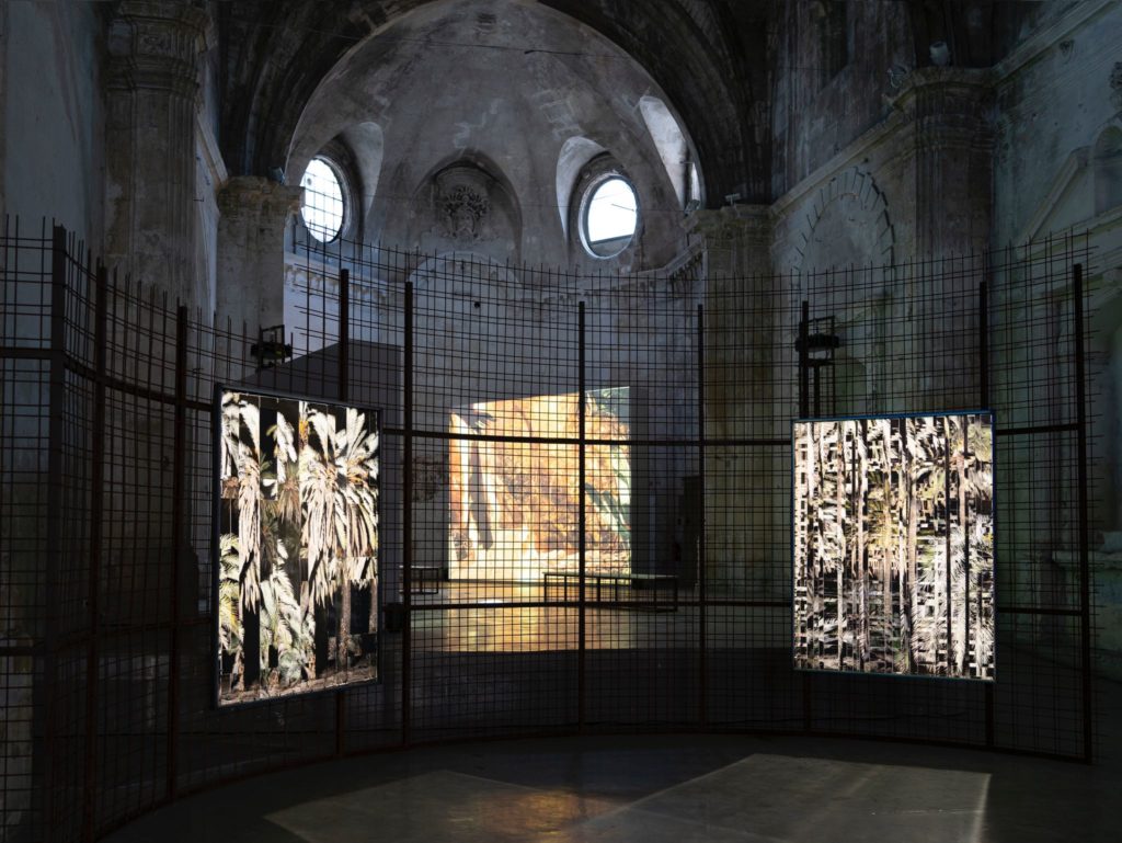 Noémie Goudal, Phoenix, Installation view, Les Rencontres de la Photographie, Eglise des Trinitaires, Arles, 2022