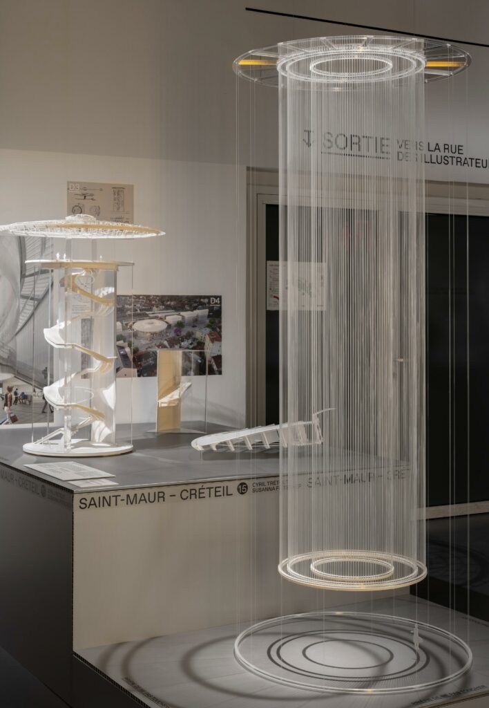 Dominique Perrault, Exposition Métro ! Le Grand Paris en mouvement © Gaston Bergeret – Cécile Septet / Cité de l’architecture et du patrimoine, 2023