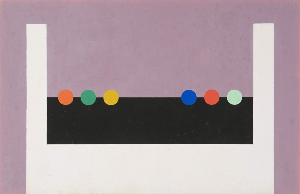 Emanuel Proweller, Trois plus trois dans forme blanche, 1960