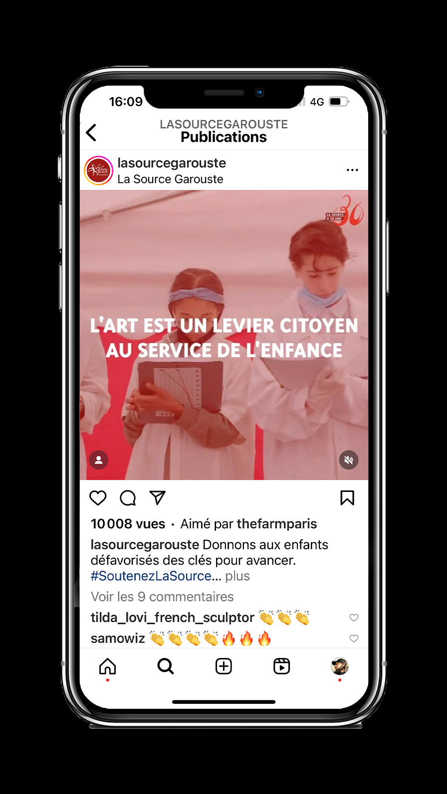 Association La Source - Campagne de don THE FARM