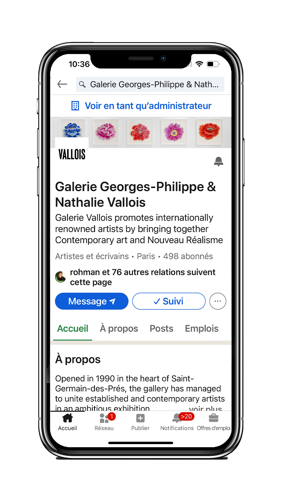 Galerie Vallois - étude de cas THE FARM