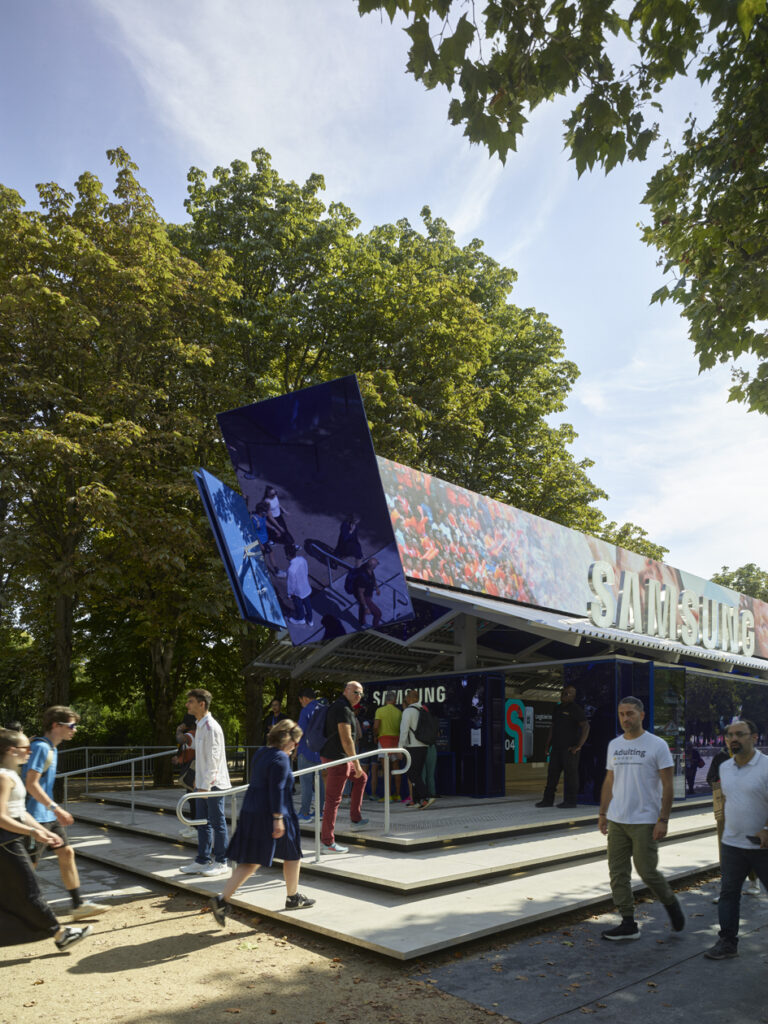 Ateliers Jean Nouvel, Olympic rendezvous, Samsung, Square Marigny, 2024 © Roland Halbe