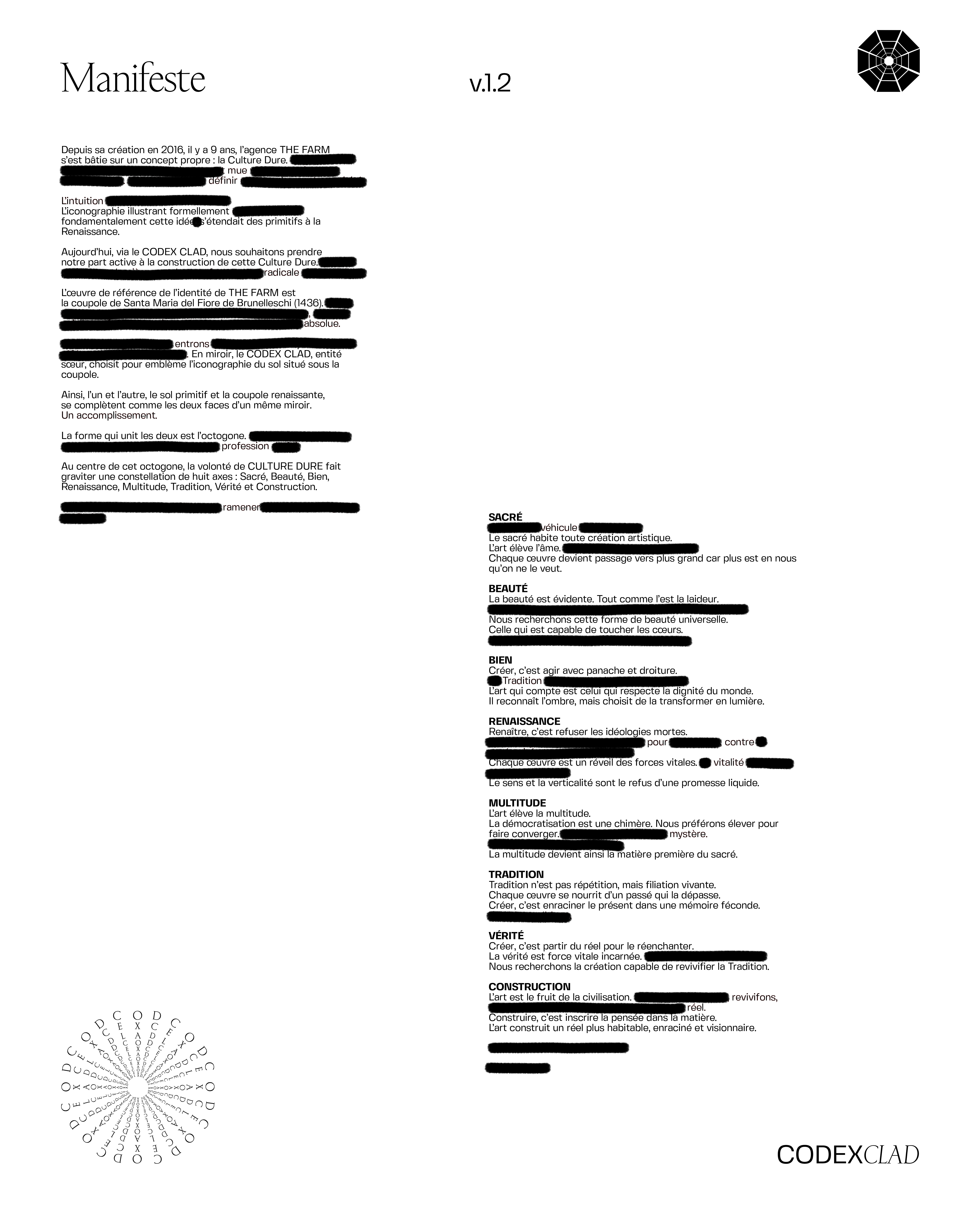 Manifeste Codex Clad v.1.2