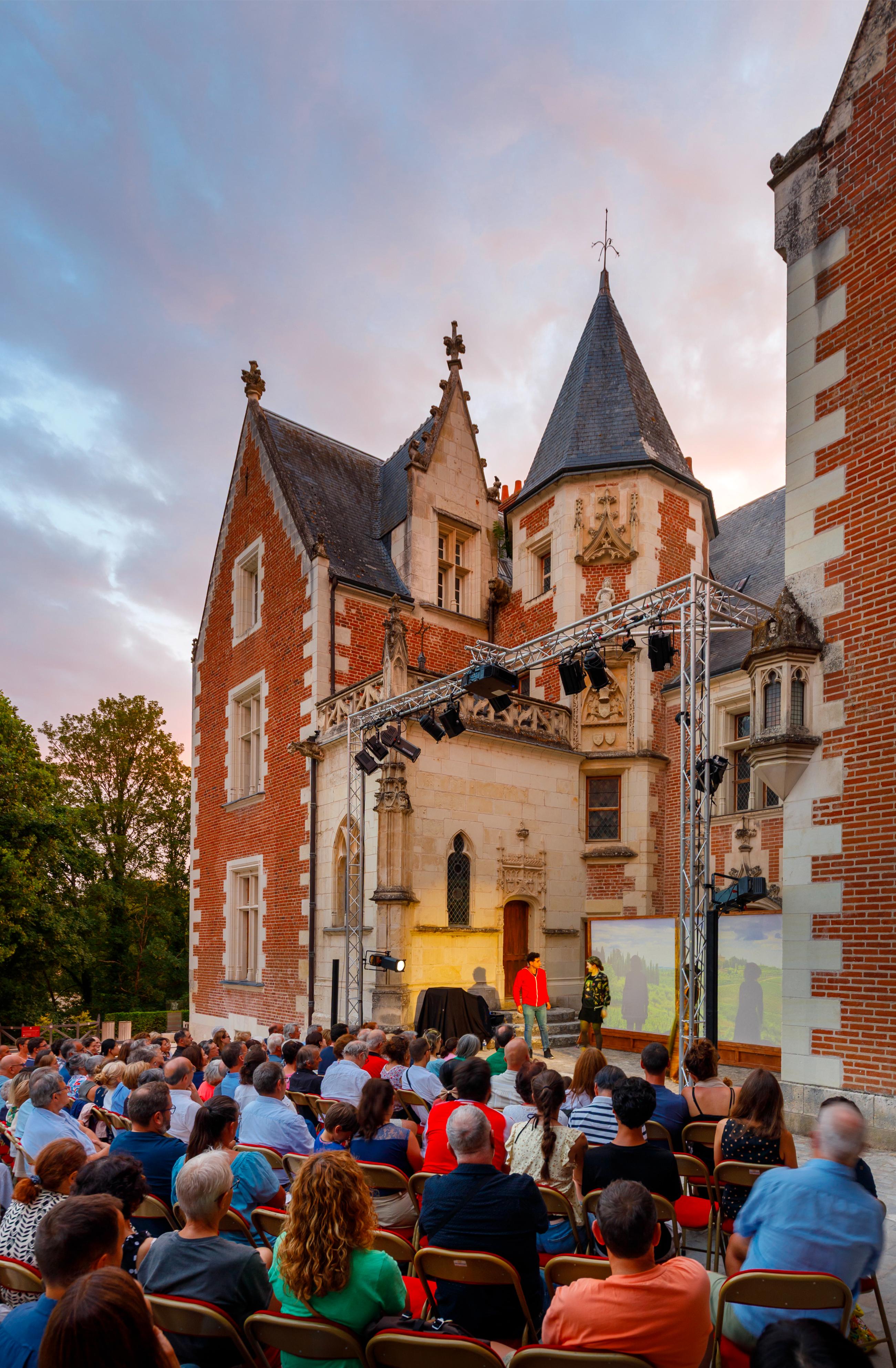 Château du Clos Lucé, Nocturnes théâtrales 2026 © Château du Clos Lucé - Parc Leonardo da Vinci. Photo Léonard de Serres