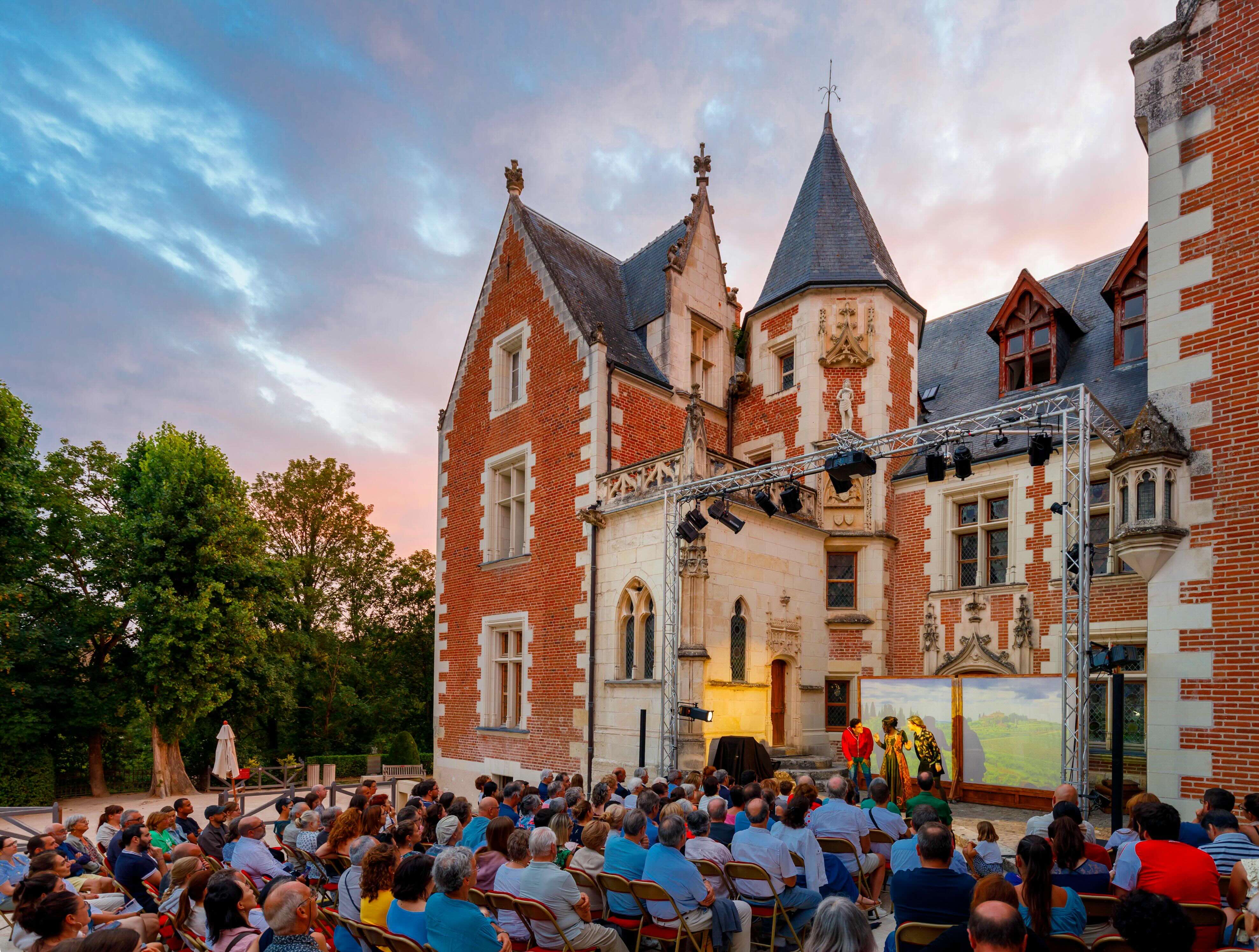 Château du Clos Lucé, Nocturnes théâtrales 2026 © Château du Clos Lucé - Parc Leonardo da Vinci. Photo Léonard de Serres