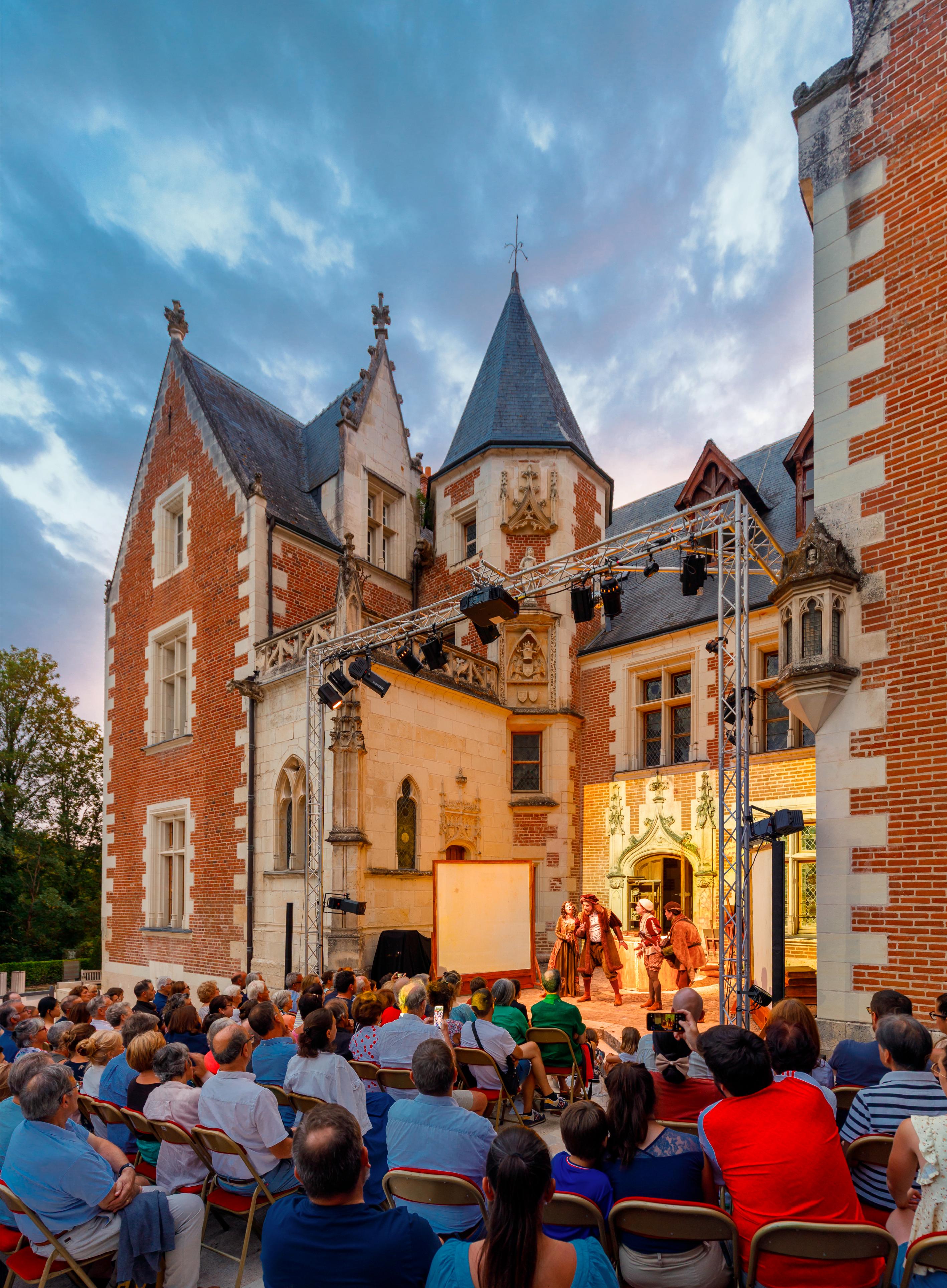 Château du Clos Lucé, Nocturnes théâtrales 2026 © Château du Clos Lucé - Parc Leonardo da Vinci. Photo Léonard de Serres