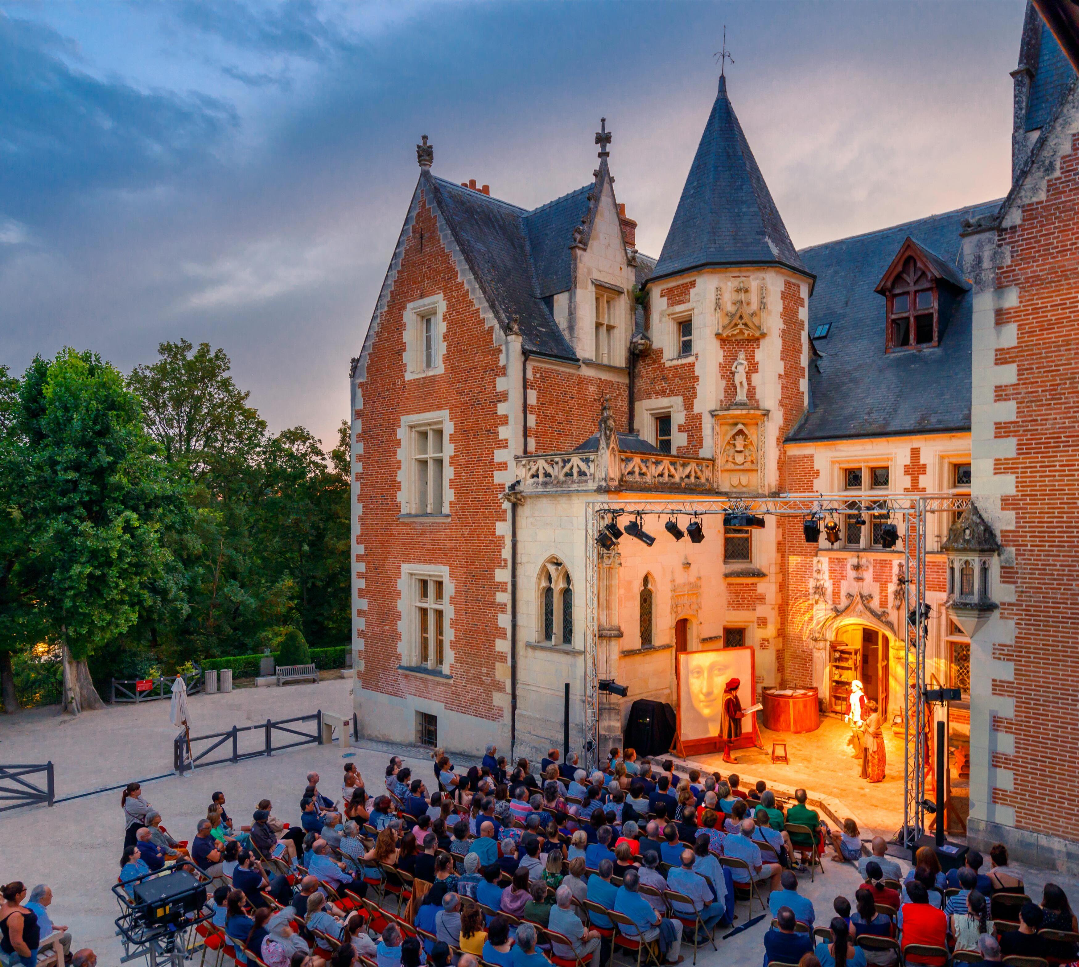 Château du Clos Lucé, Nocturnes théâtrales 2026 © Château du Clos Lucé - Parc Leonardo da Vinci. Photo Léonard de Serres