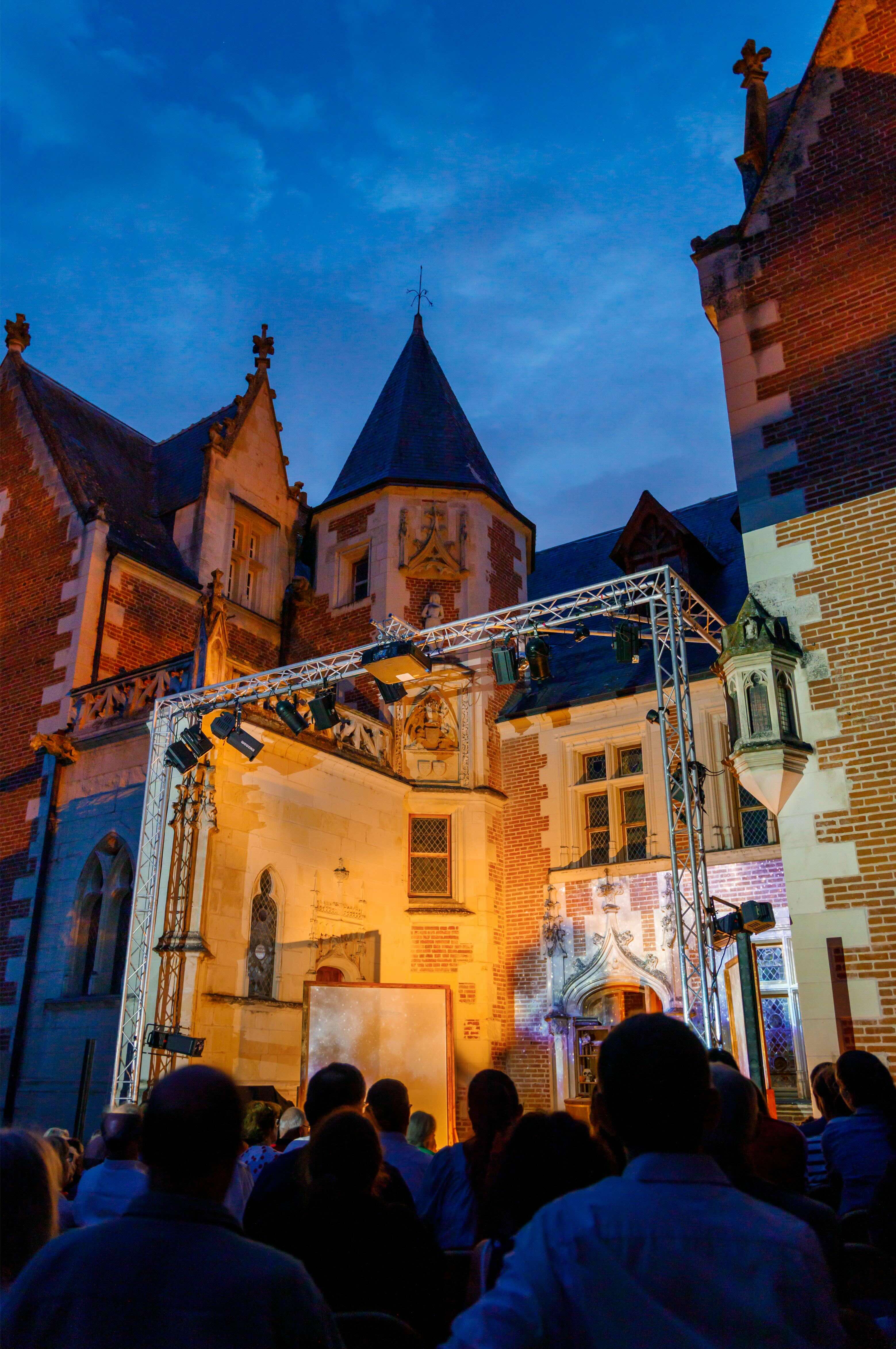 Château du Clos Lucé, Nocturnes théâtrales 2026 © Château du Clos Lucé - Parc Leonardo da Vinci. Photo Léonard de Serres