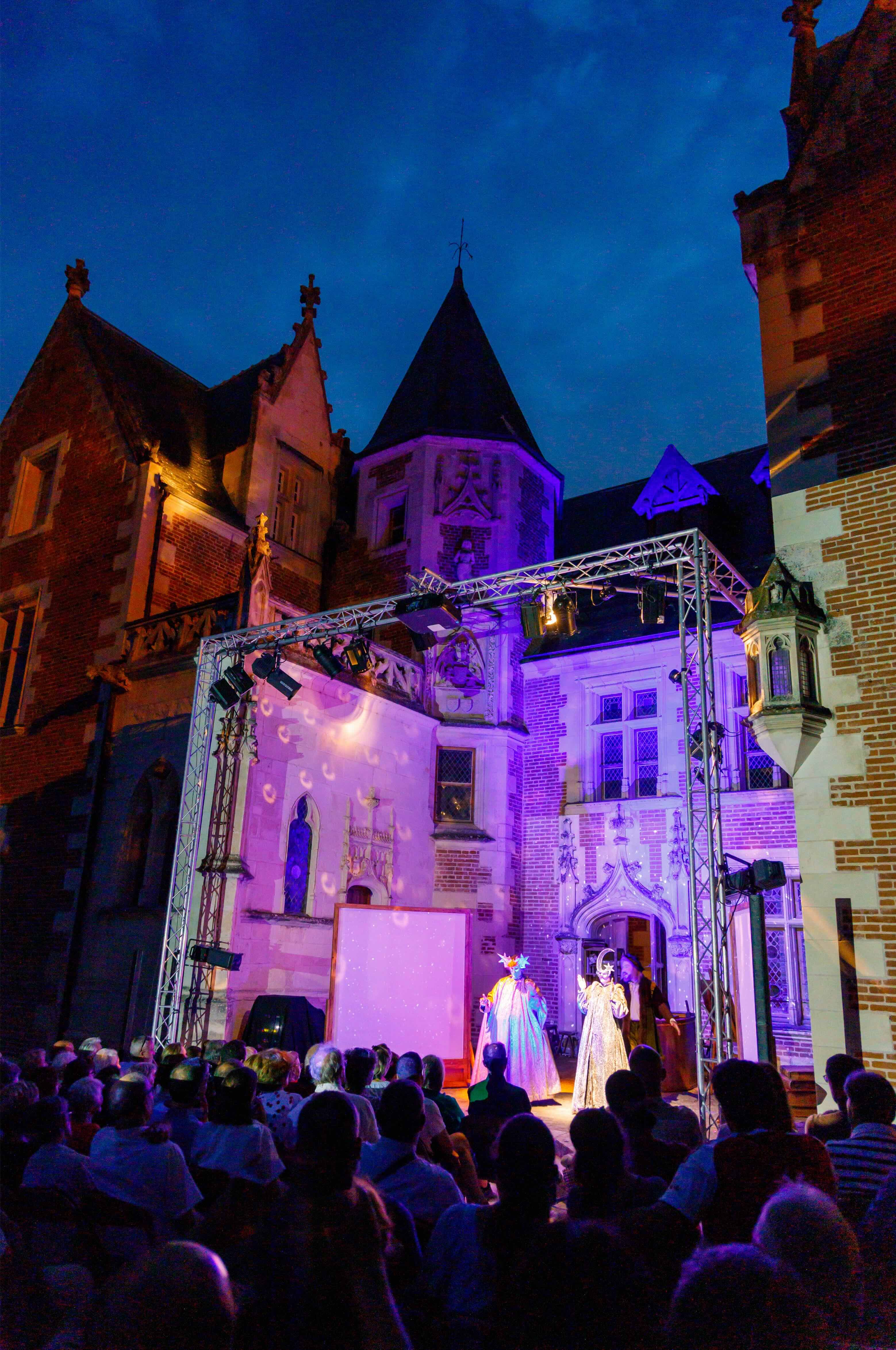 Château du Clos Lucé, Nocturnes théâtrales 2026 © Château du Clos Lucé - Parc Leonardo da Vinci. Photo Léonard de Serres