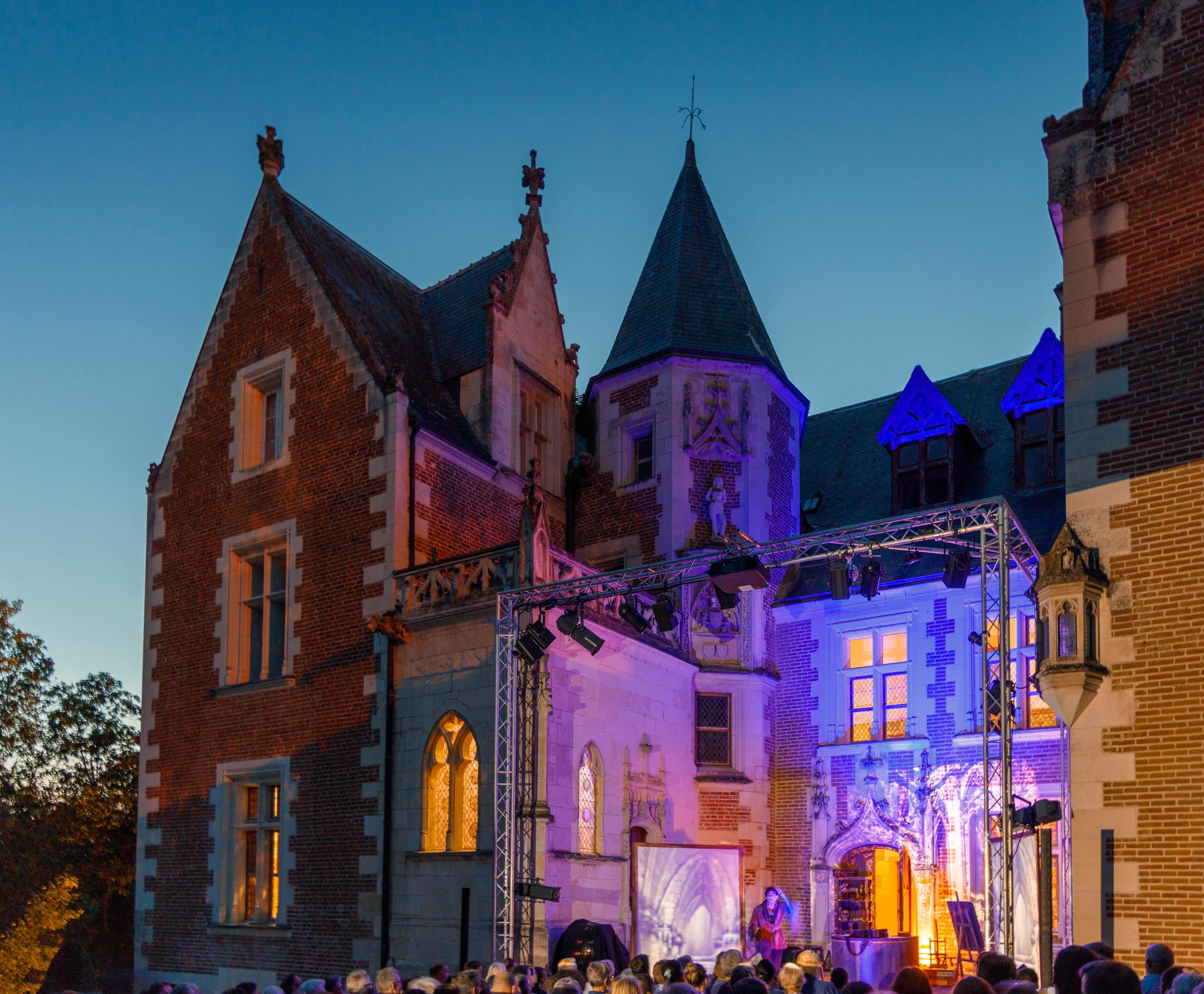 Château du Clos Lucé, Nocturnes théâtrales 2026 © Château du Clos Lucé - Parc Leonardo da Vinci. Photo Léonard de Serres