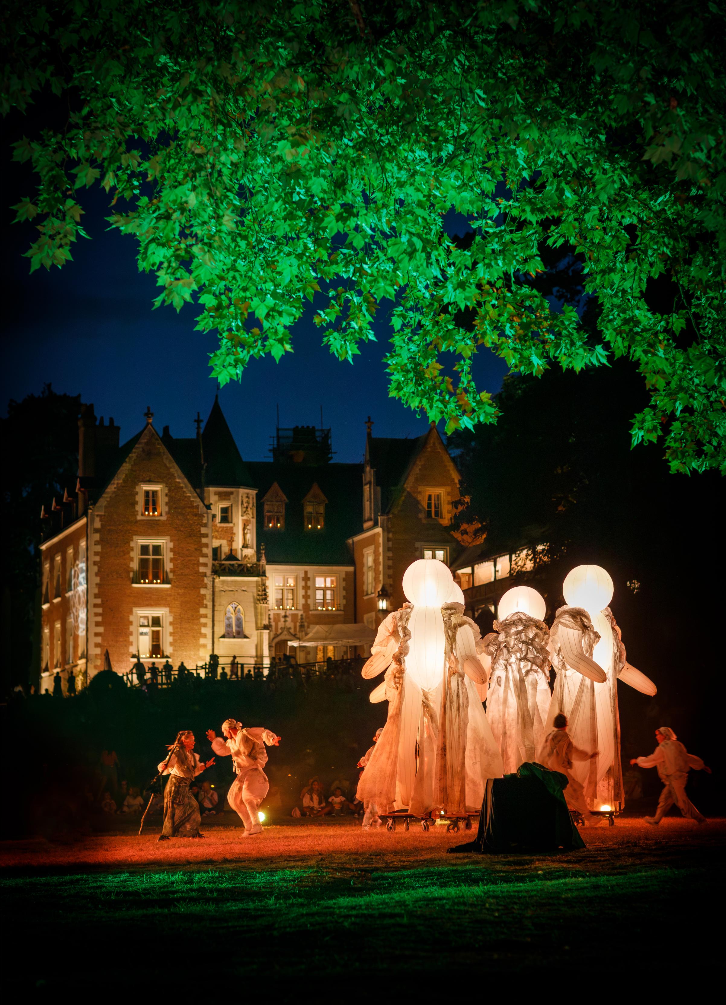 Clos Lucé, Flâneries Nocturnes 2026 © Léonard de Serres
