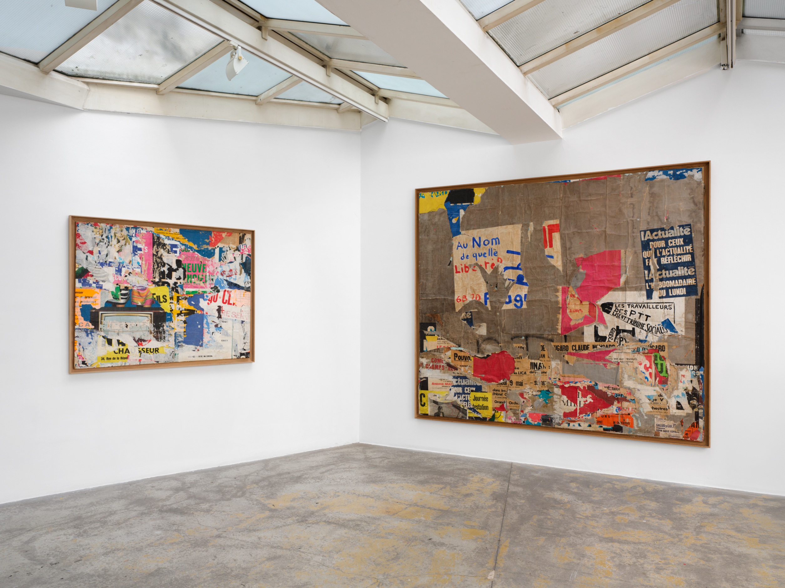Galerie Vallois, Jacques Villeglé, le flâneur, Septembre 2026 © Aurélien Mole
