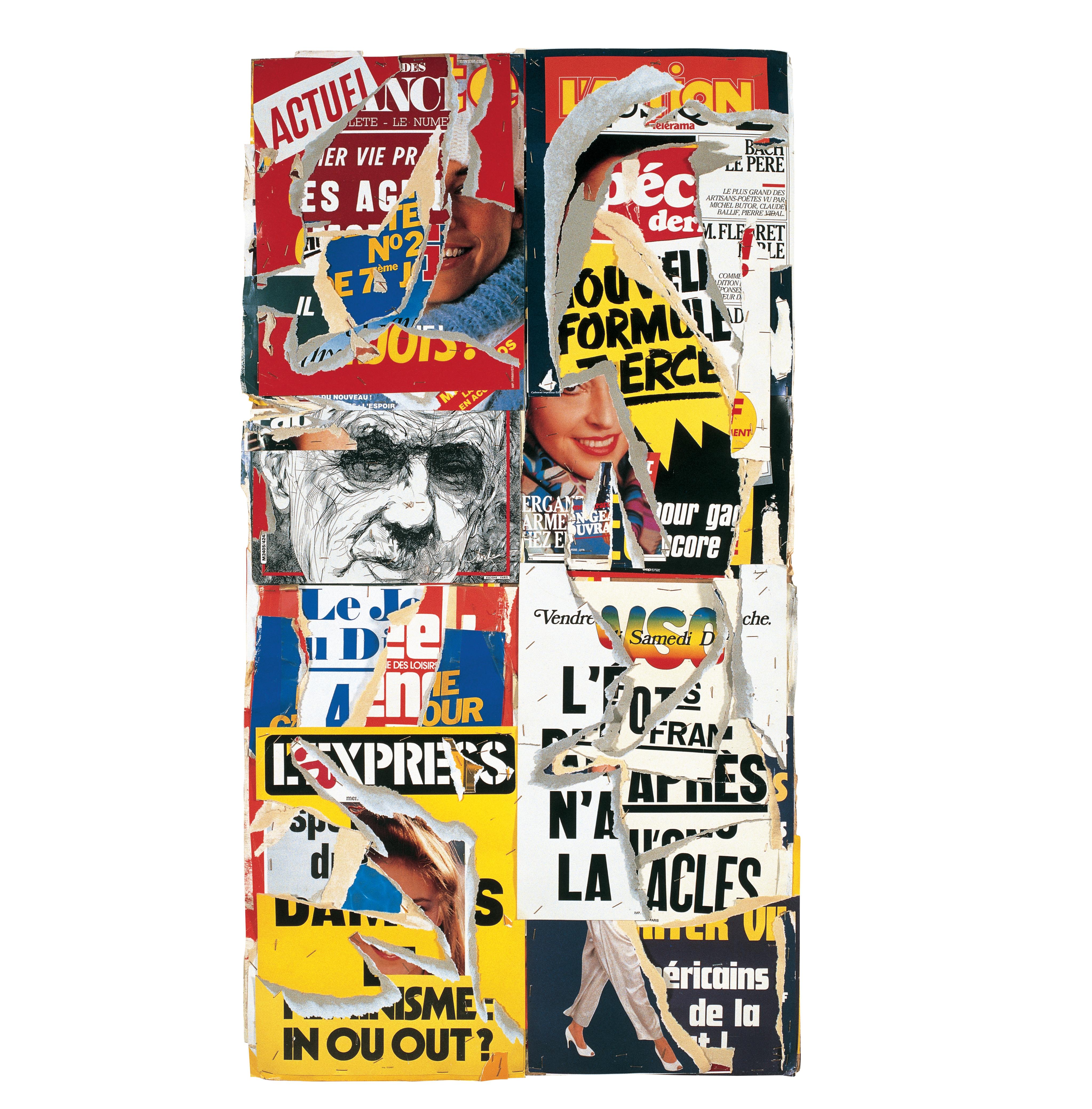 Jacques Villeglé, In ou out, juillet 1983