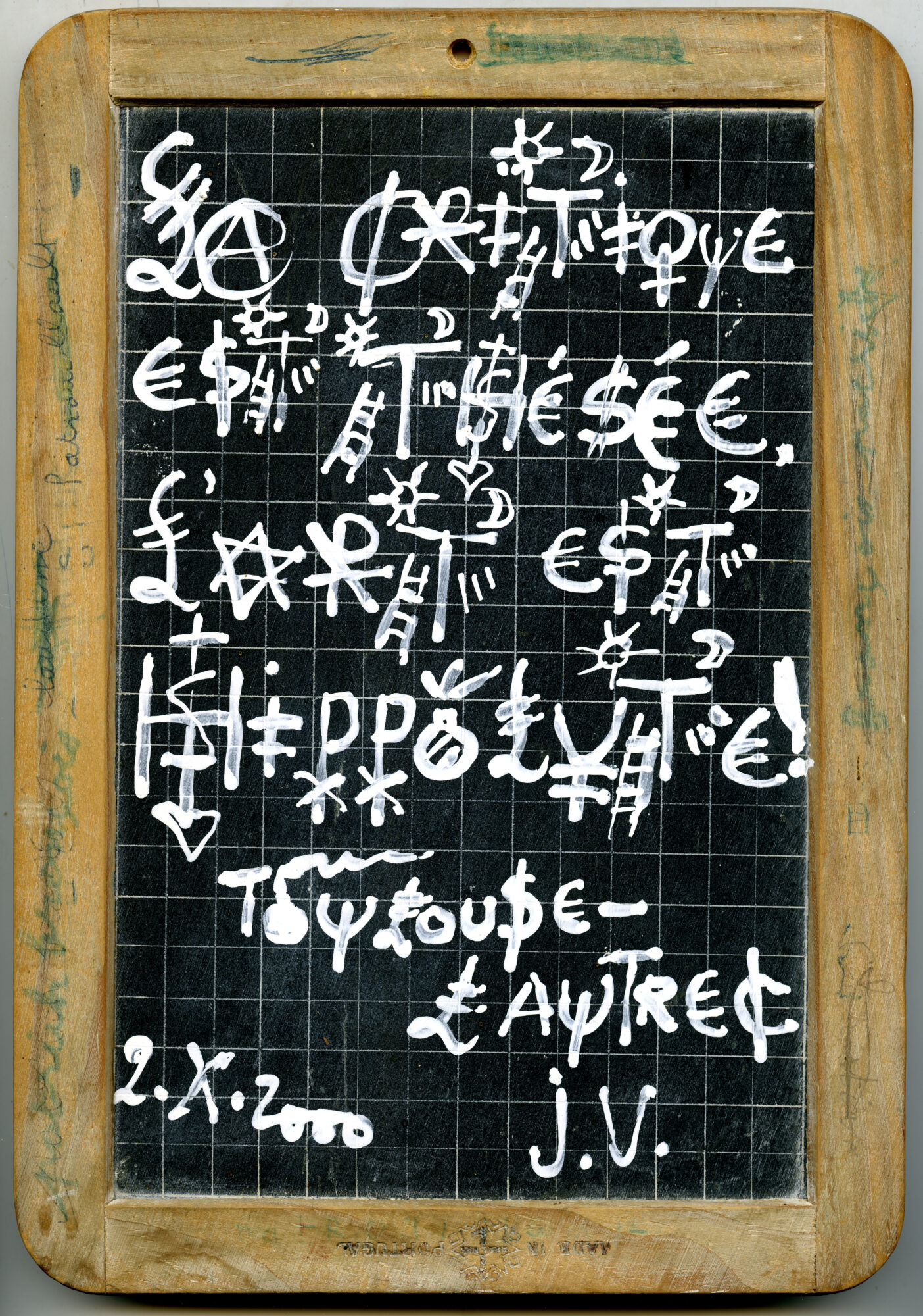 Jacques Villeglé, La critique est Thésée… (Henri de Toulouse-Lautrec), 2000