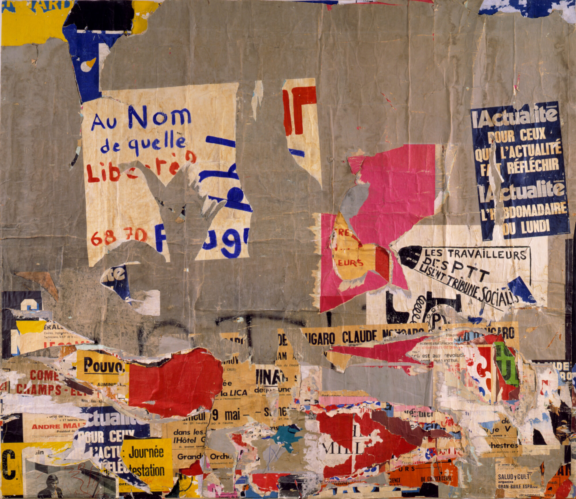 Jacques Villeglé, Rue du Temple, 16 août 1970