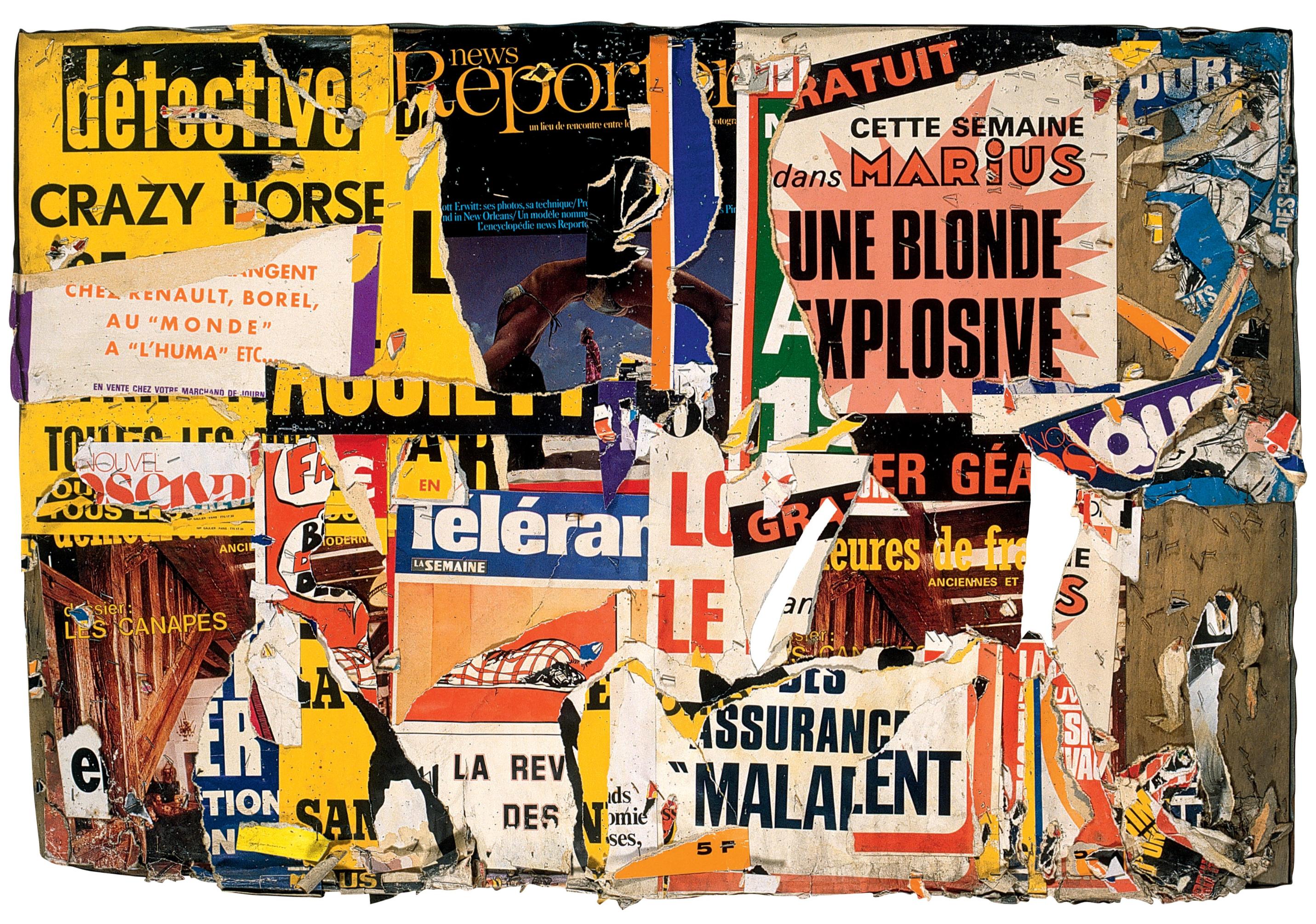 Jacques Villeglé, Une blonde explosive, 11 juillet 1976