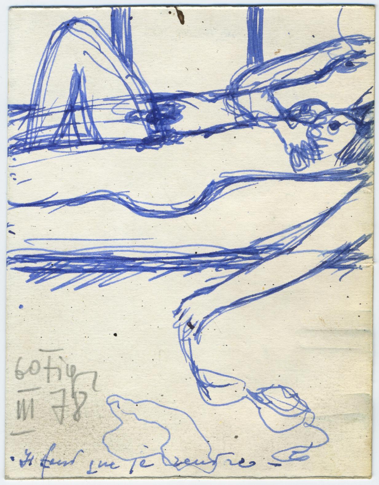 Proweller, A l'aube ou Il faut que je rentre, Dessin préparatoire