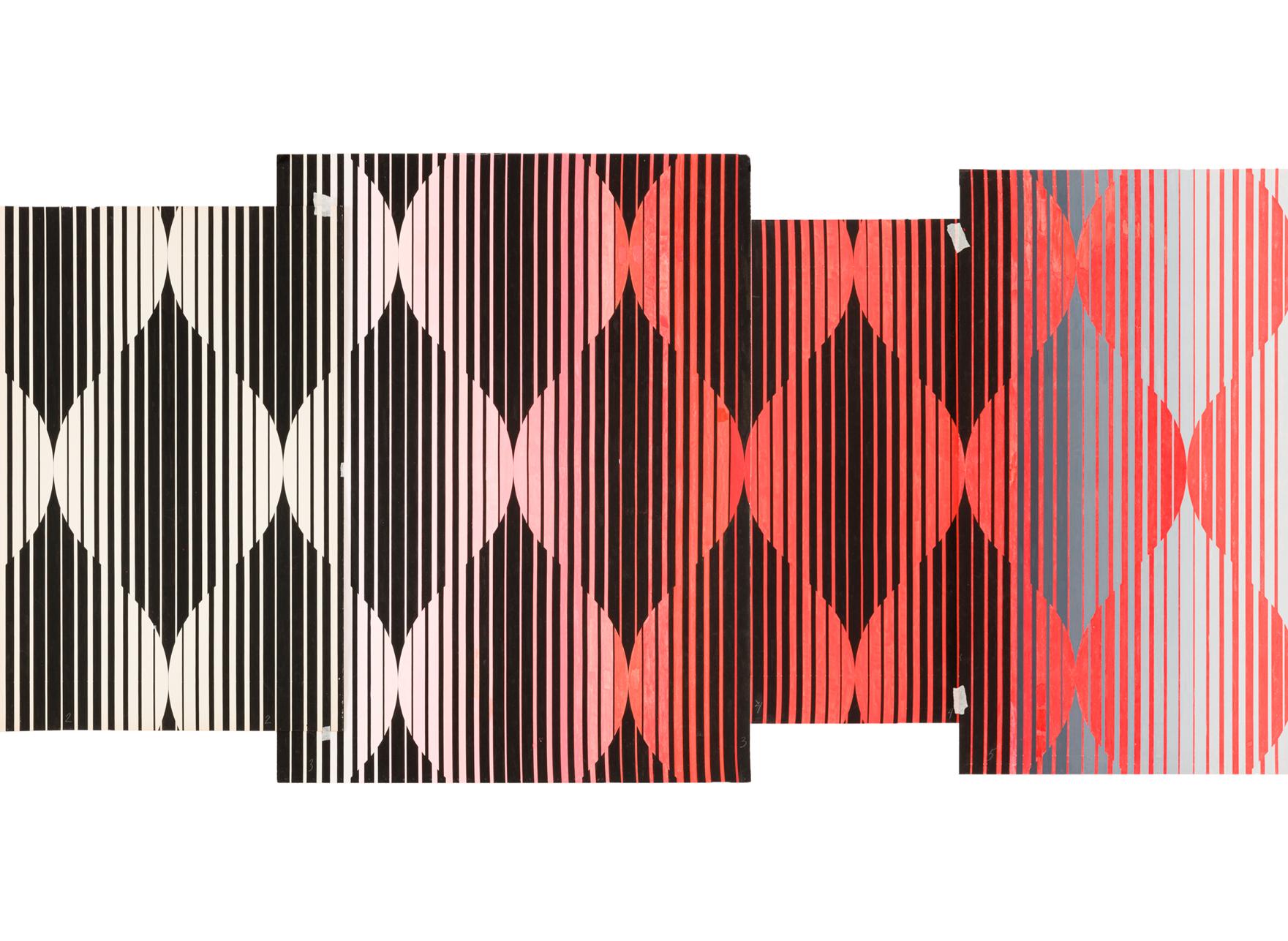 Tatiana Andreeva, Série Feu, Projet pour la Maison centrale du tourisme Quatre chambres de design total, 1976-1977