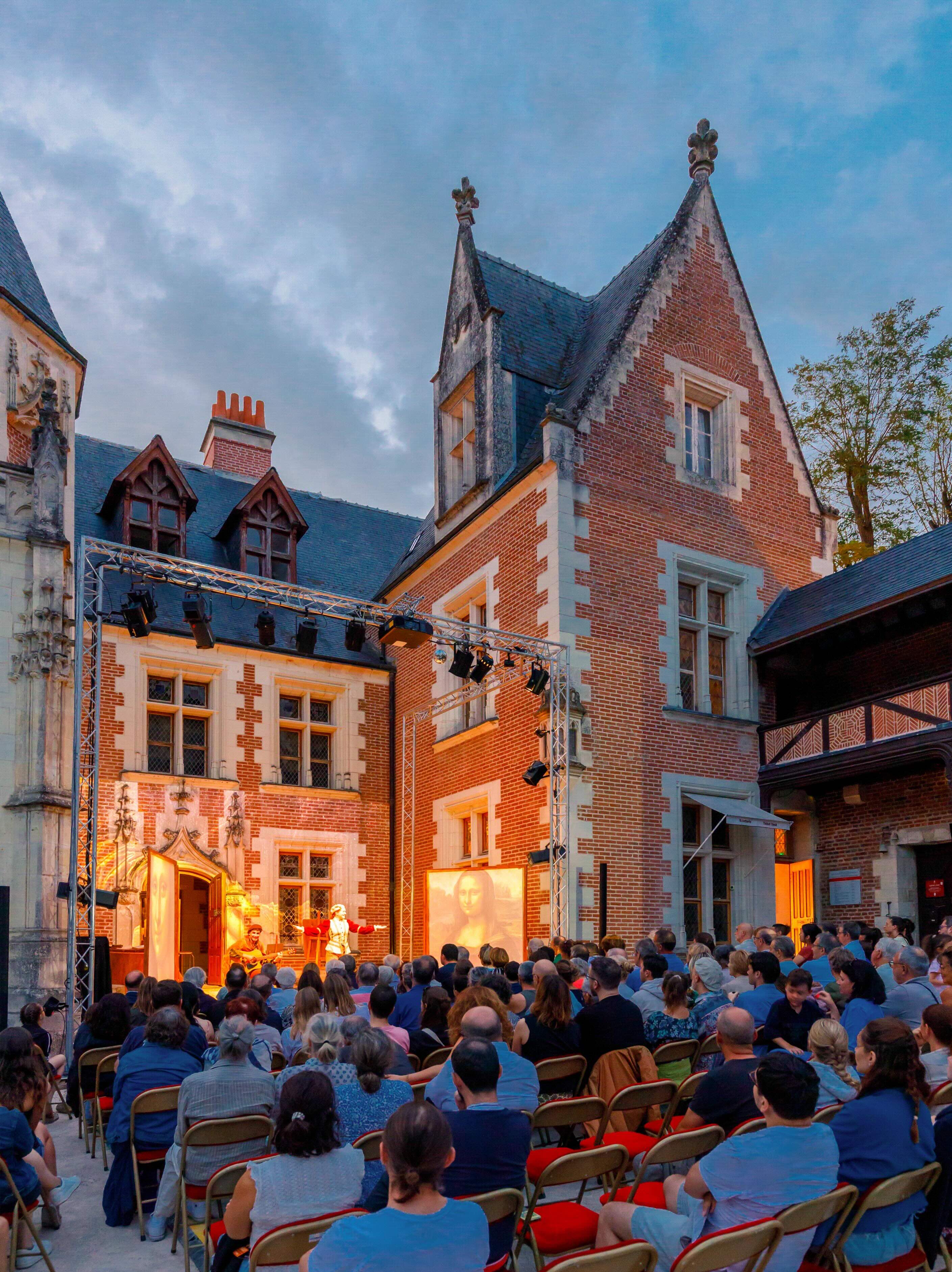 Château du Clos Lucé, Nocturnes théâtrales 2026 © Château du Clos Lucé - Parc Leonardo da Vinci. Photo Léonard de Serres